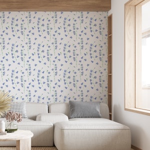 Bluebells on white