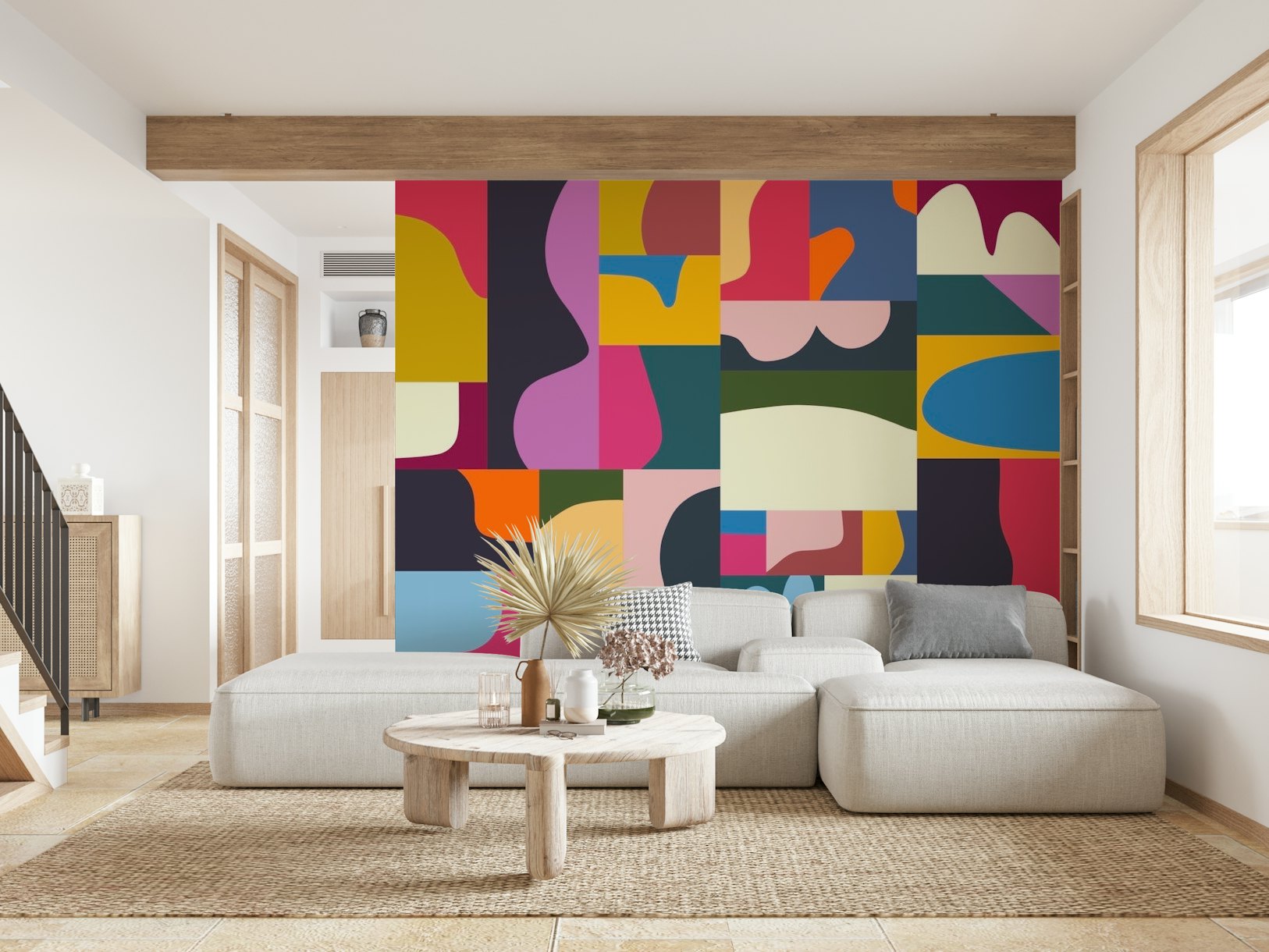 Bright Colors Mosaic wallpaper