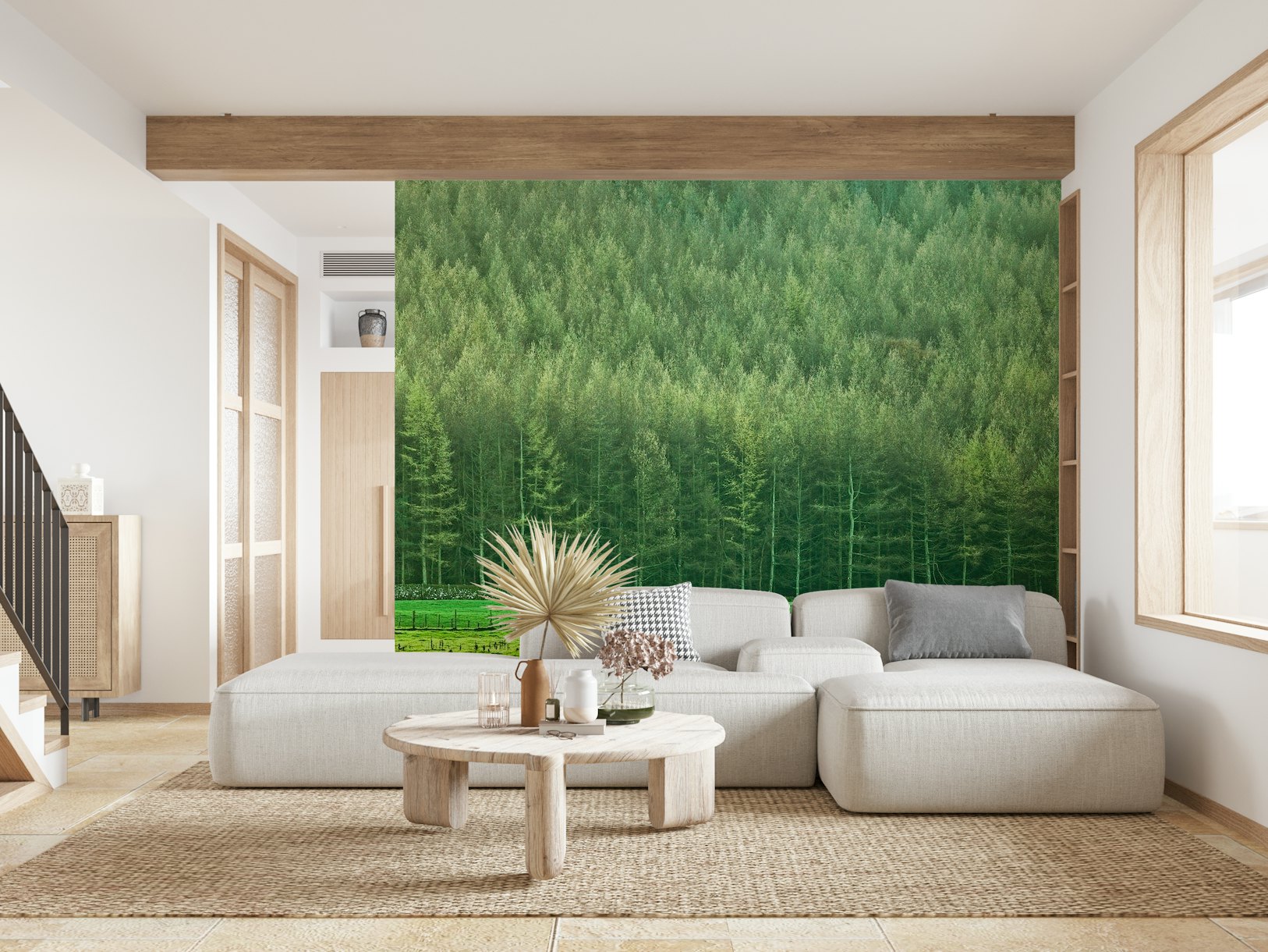 Forest edge wallpaper