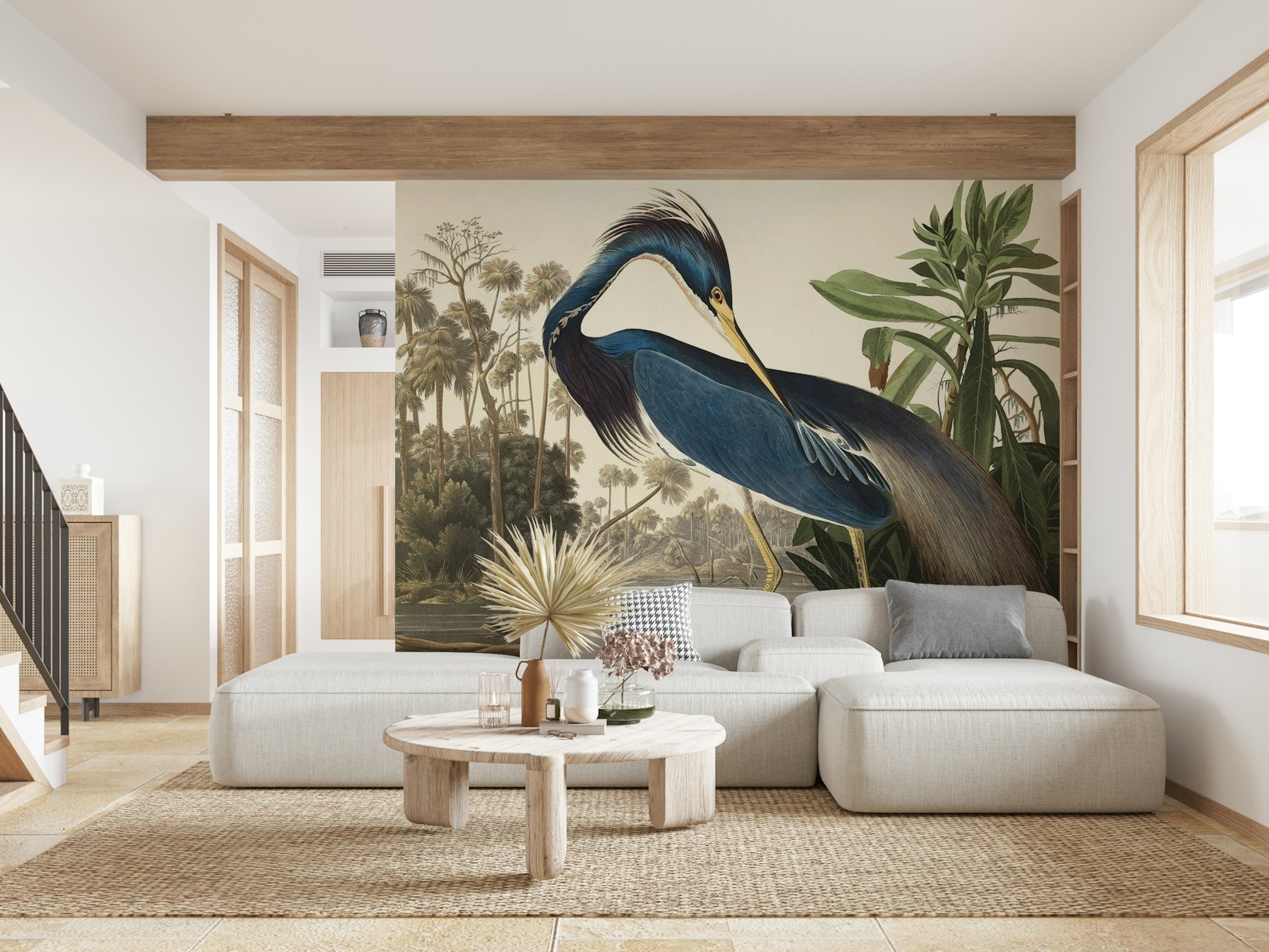Vintage Tropical Bird wallpaper