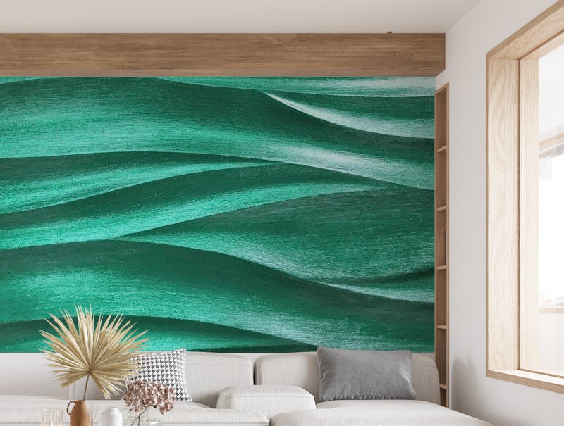 Emerald waves pattern