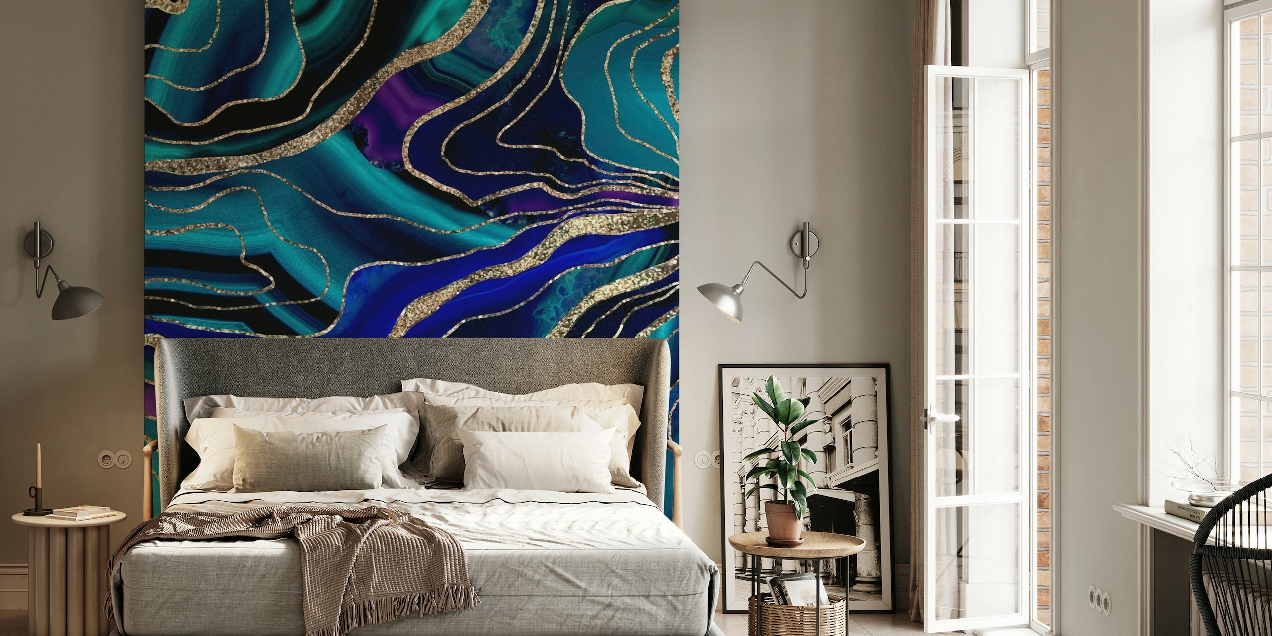 Purple Blue Galaxy Agate 1 wallpaper