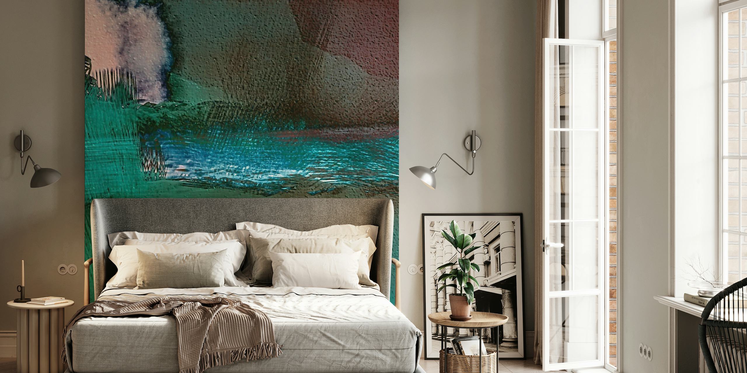 Teal Water Wallpaper Abstract wallpaper