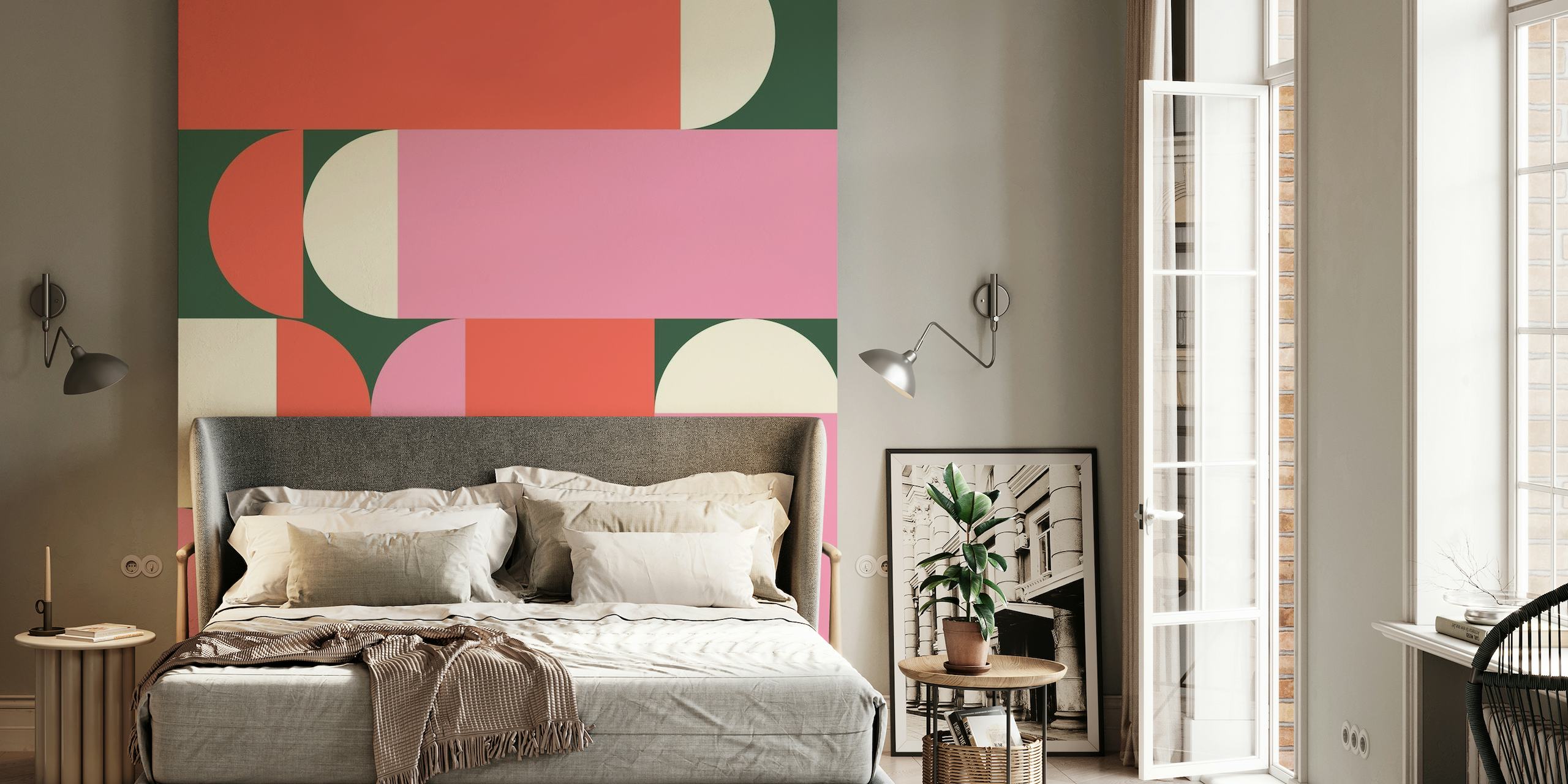 Bold Midcentury Abstract tapet