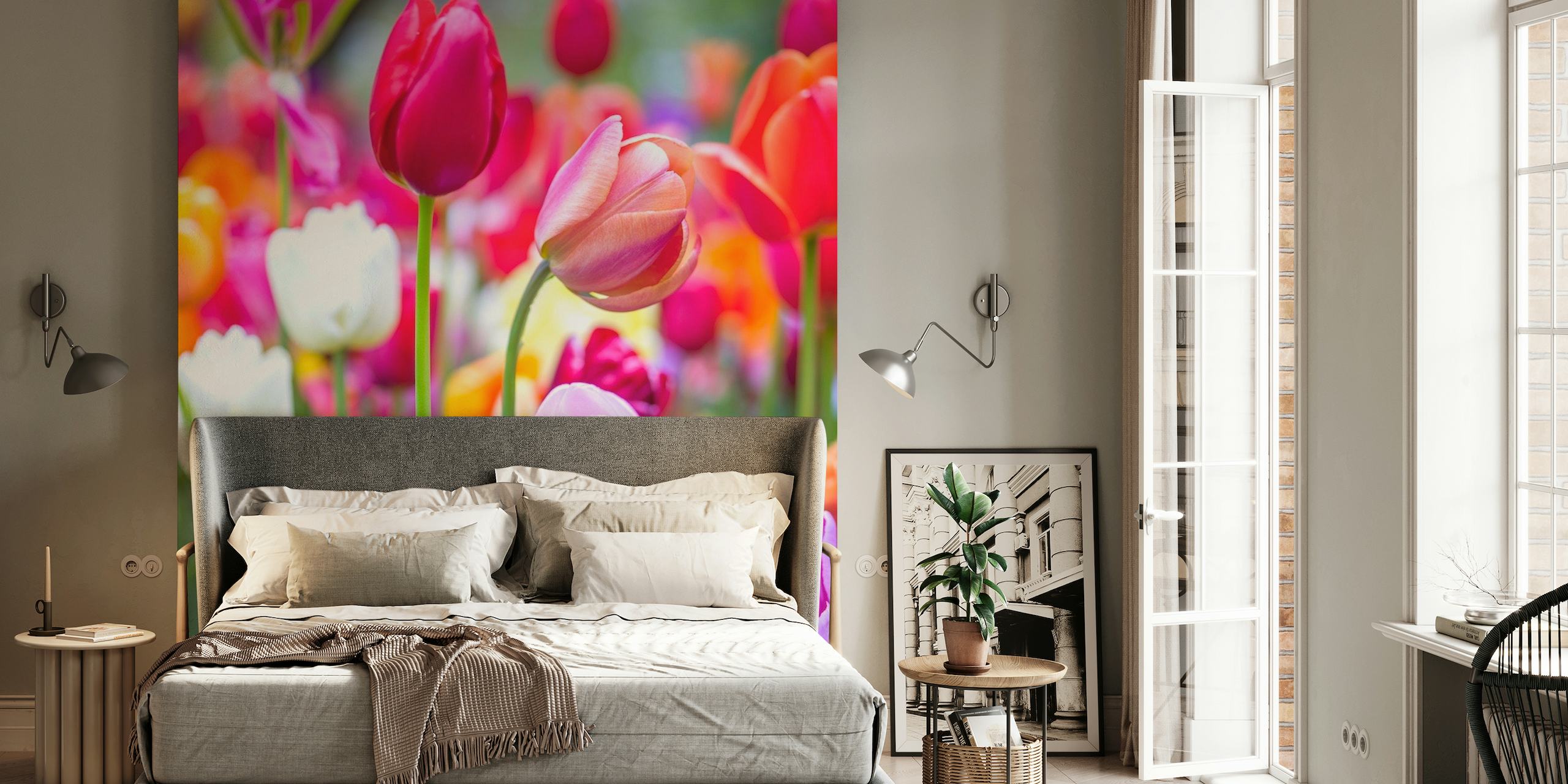 Vibrant Tulips of Keukenhof papiers peint