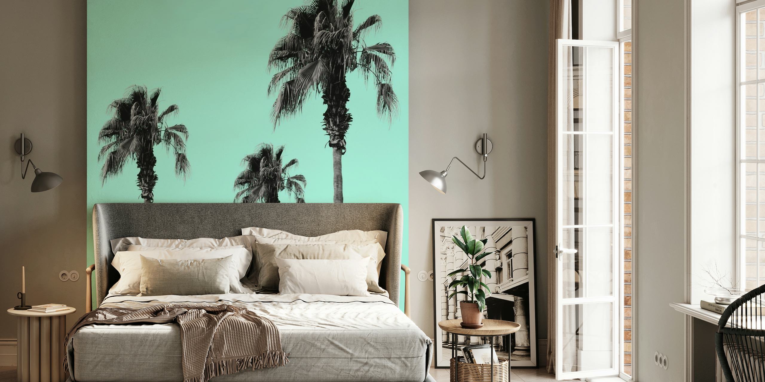 Boho Palm Trees Dream 1 papel de parede