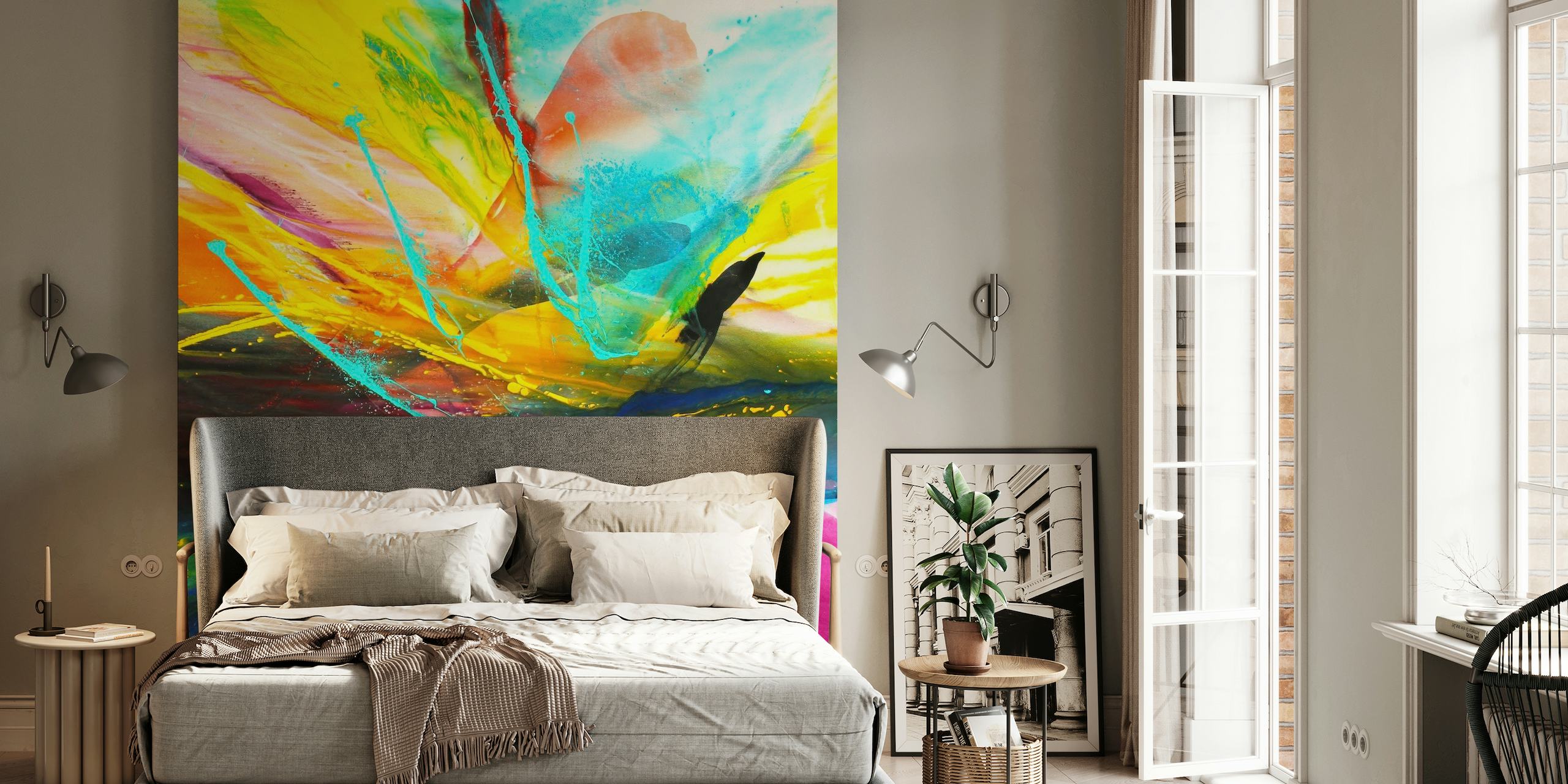 Multicolor Abstract Art behang
