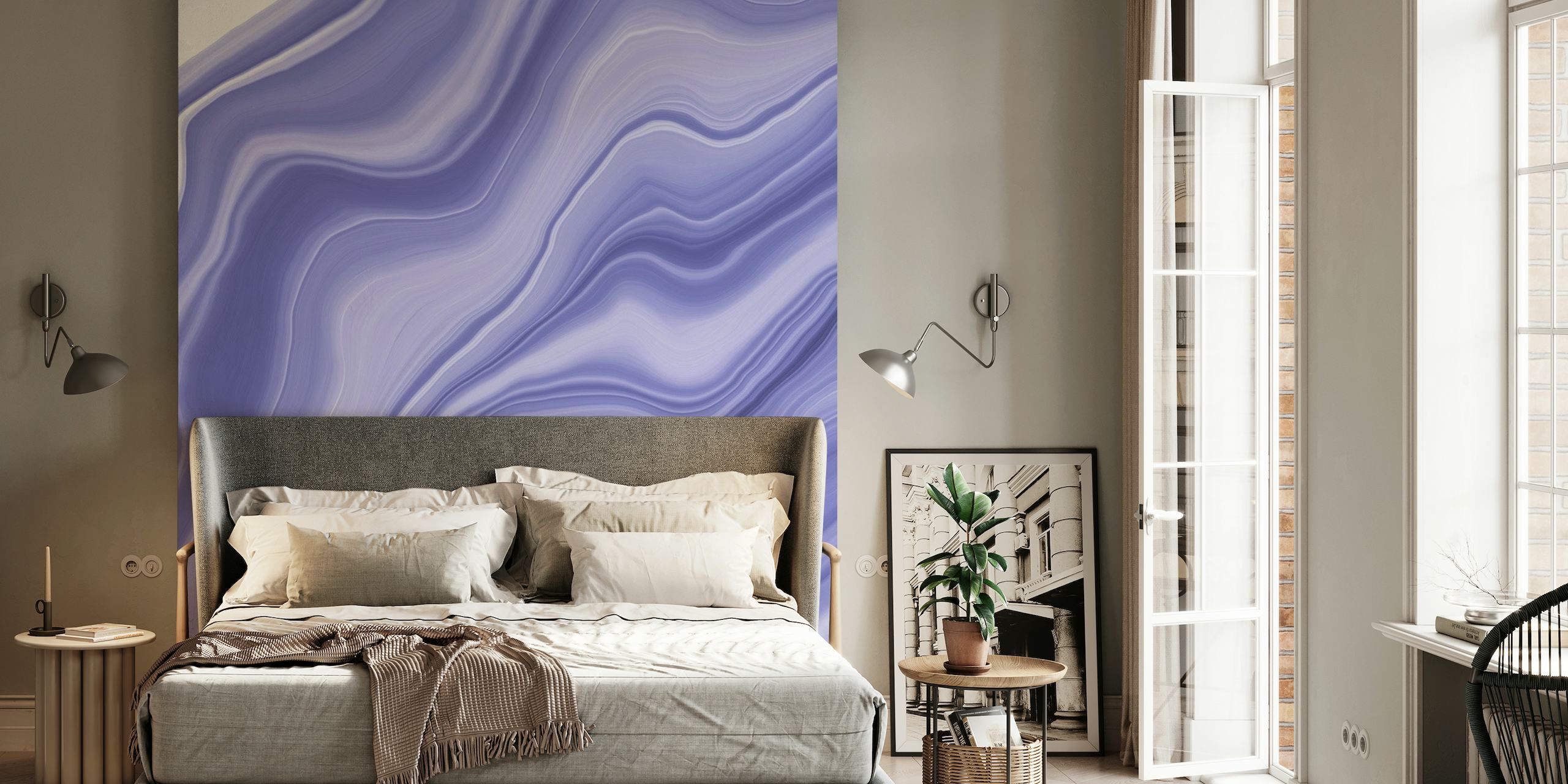 Liquid Very Peri Agate Dream 1 wallpaper
