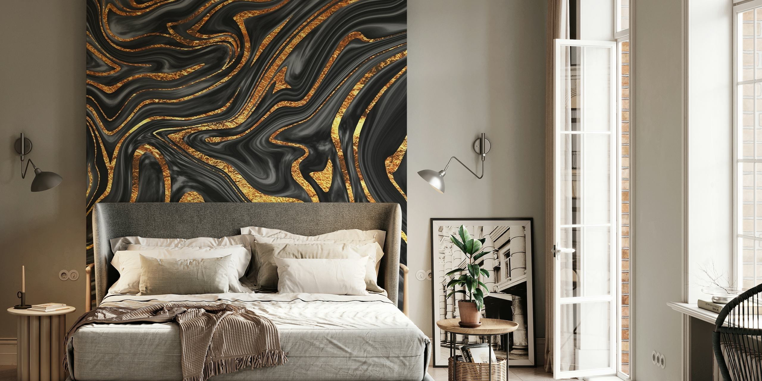 Black Copper Marble 1 wallpaper