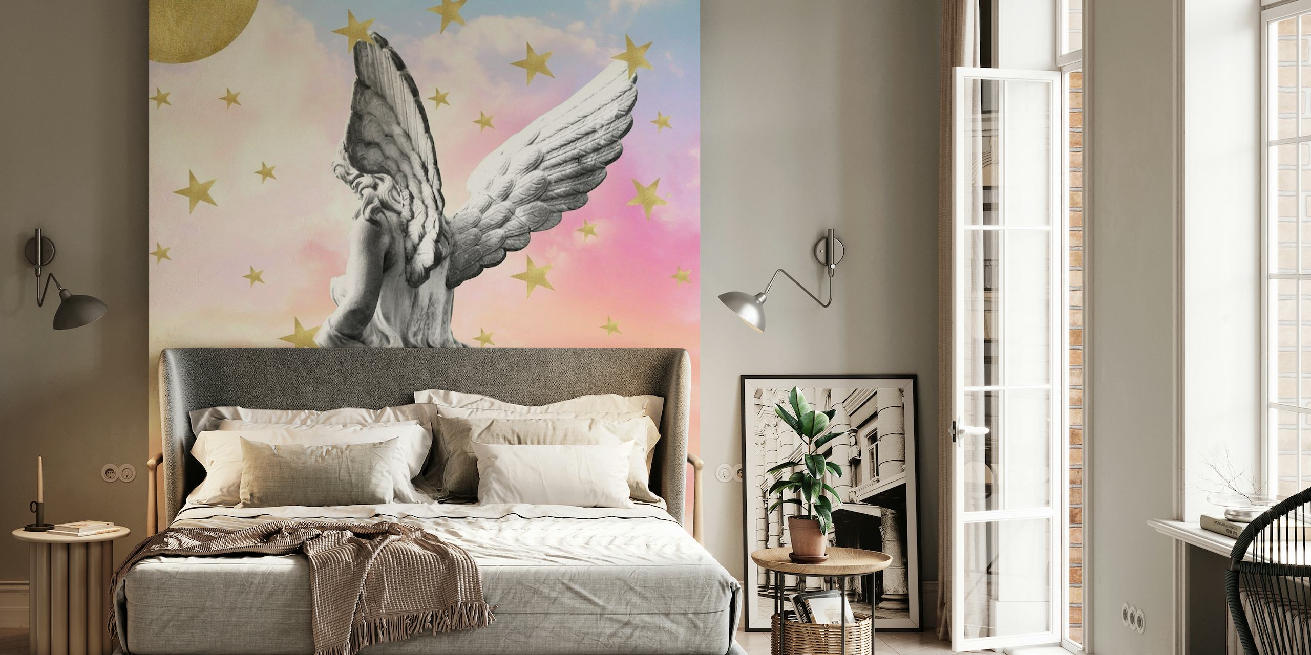 Marble Angel Starry Sky 1 wallpaper