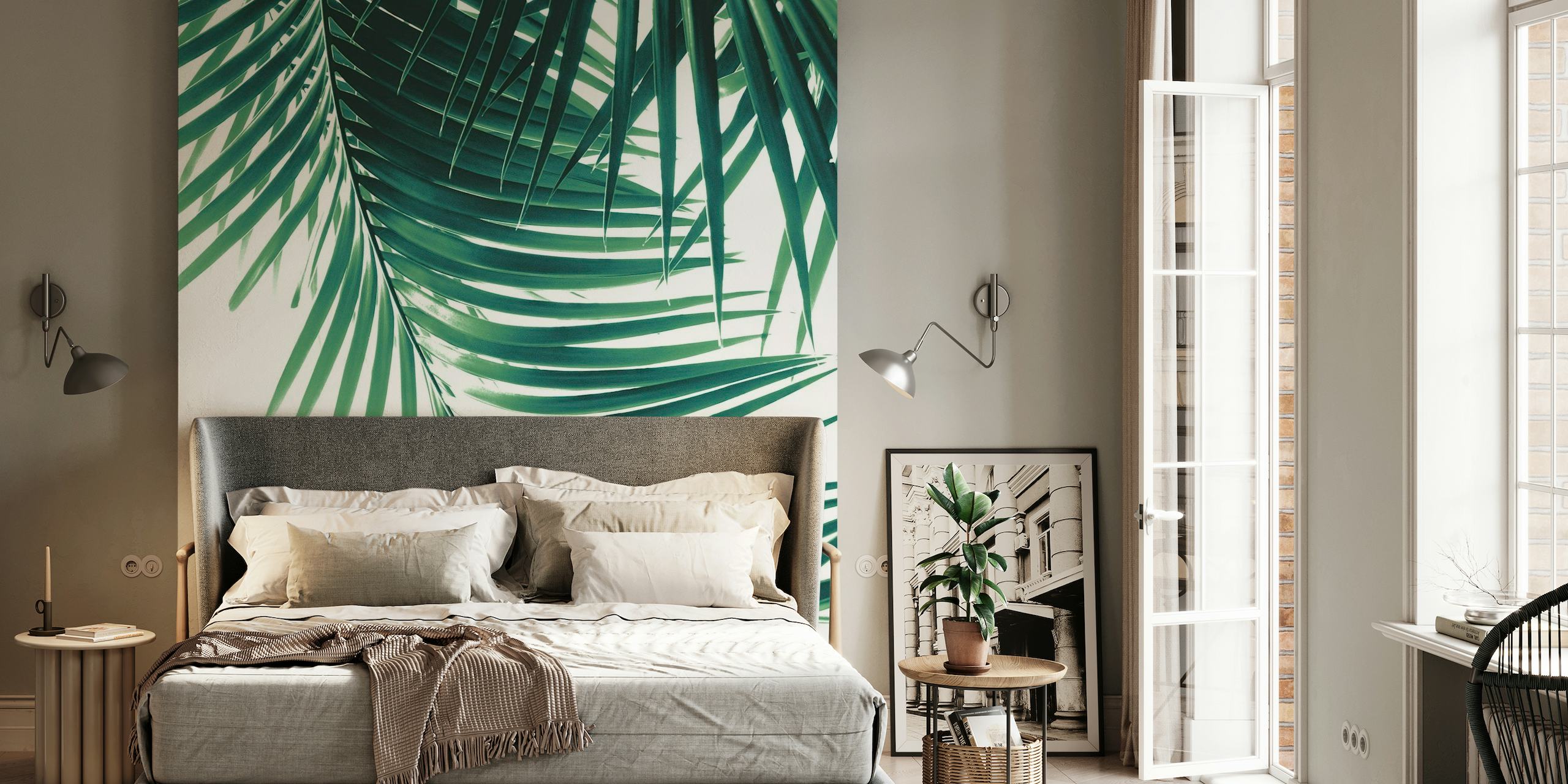 Palm Leaves Green Vibes 4 tapet