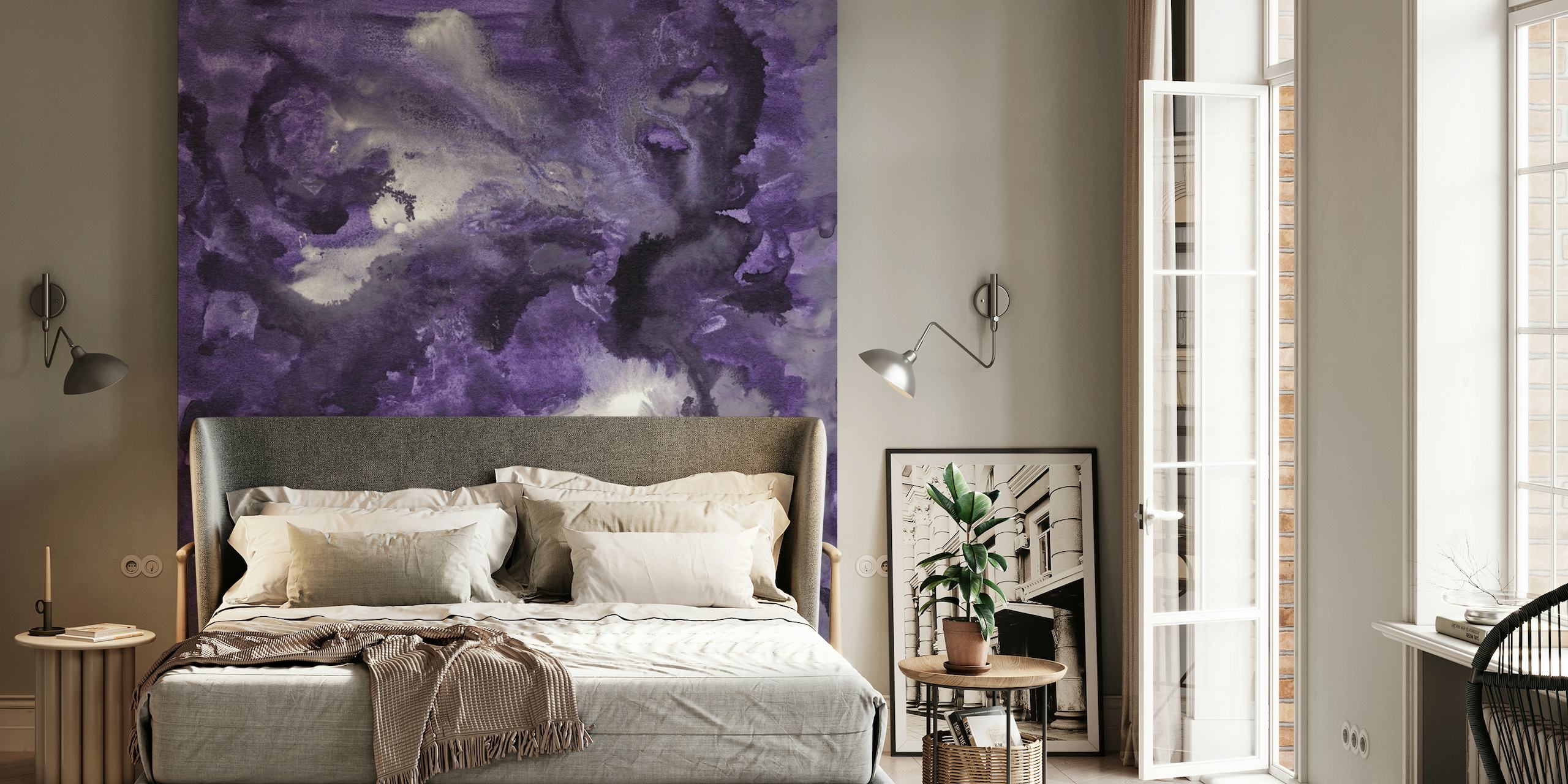 Purple Ink Galaxy Nebula 1 wallpaper