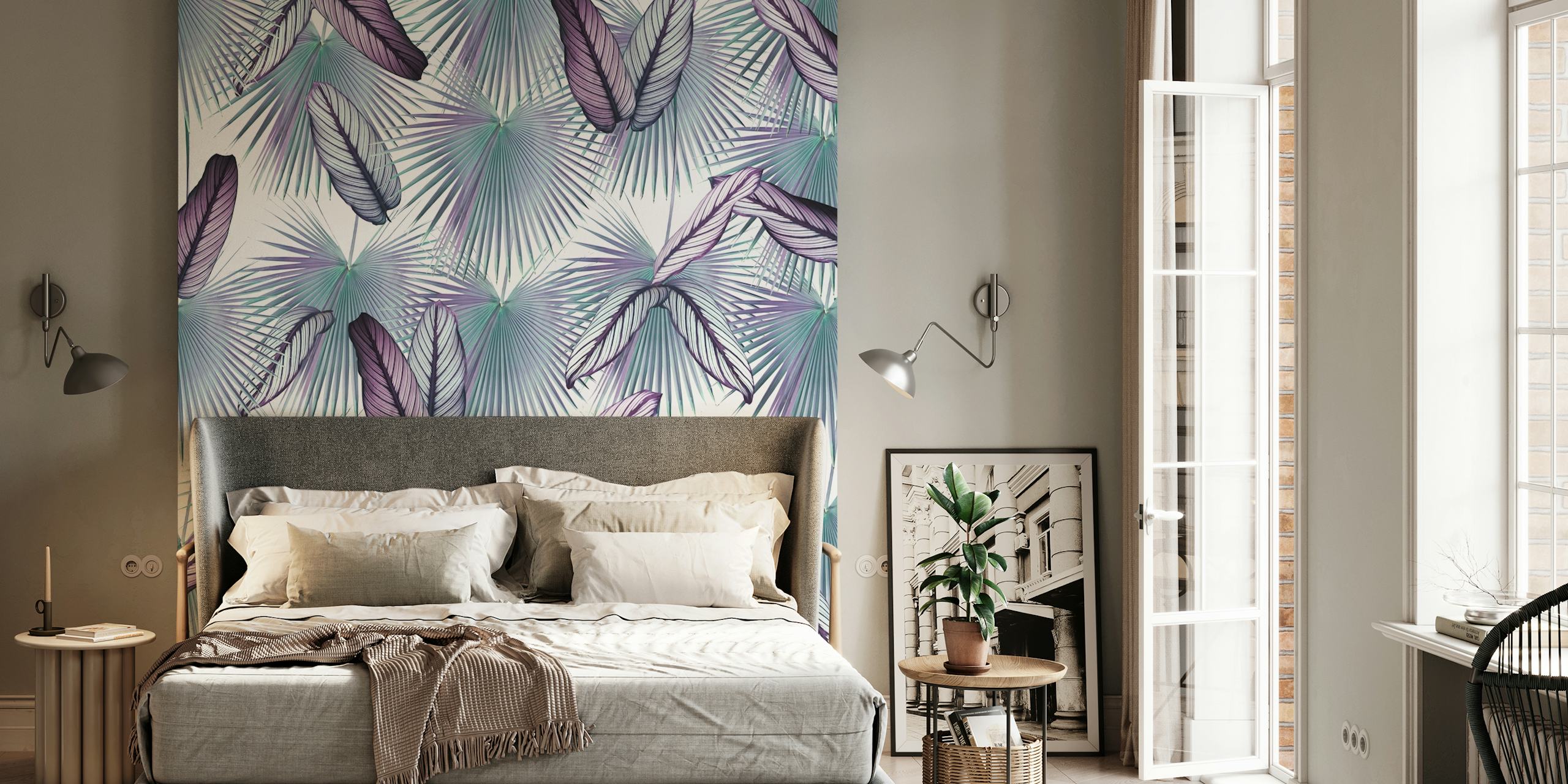 Calathea Fan Palm Leaves dans une pièce