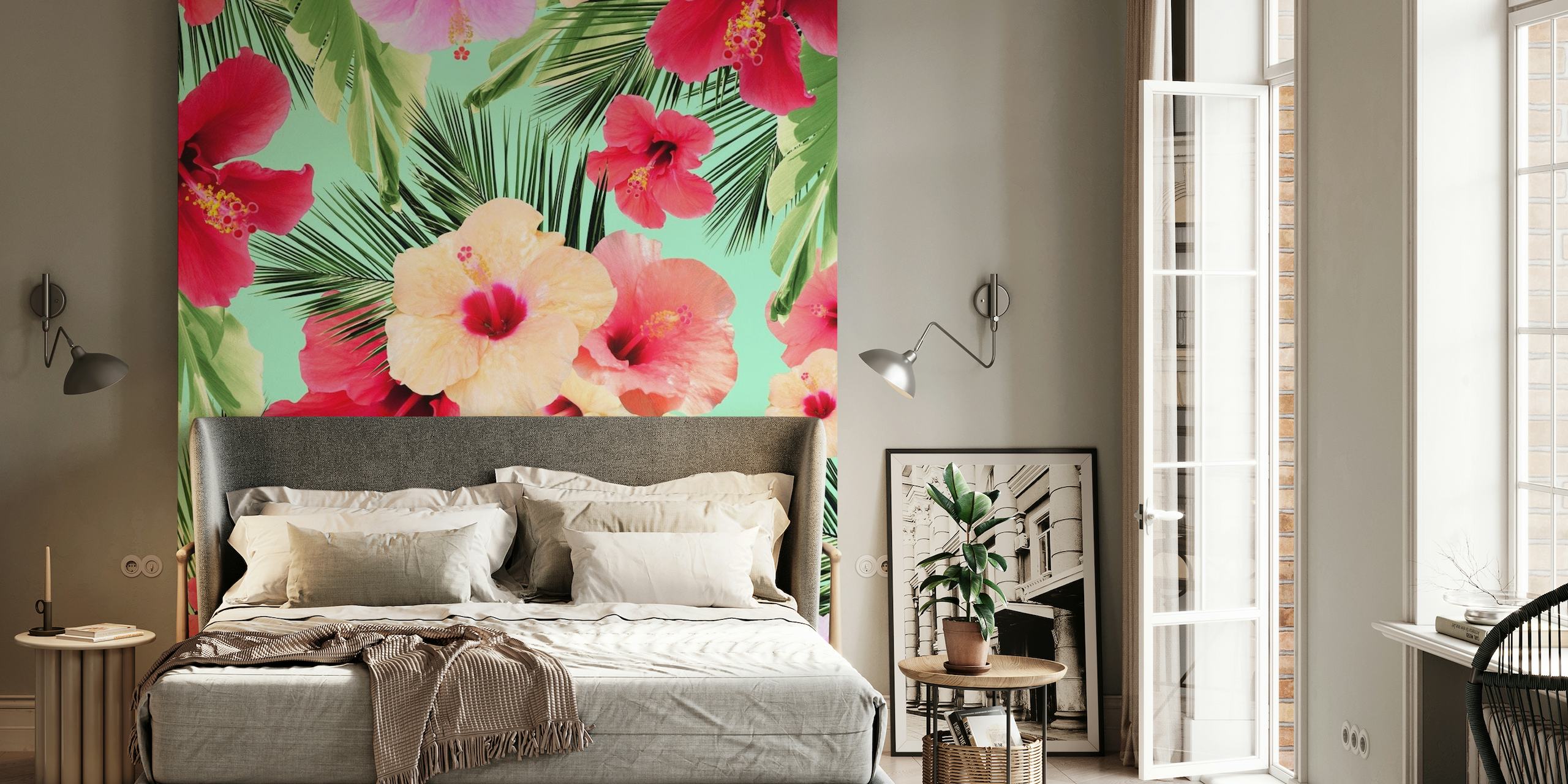 Tropical Hibiscus Dream 1 papel pintado