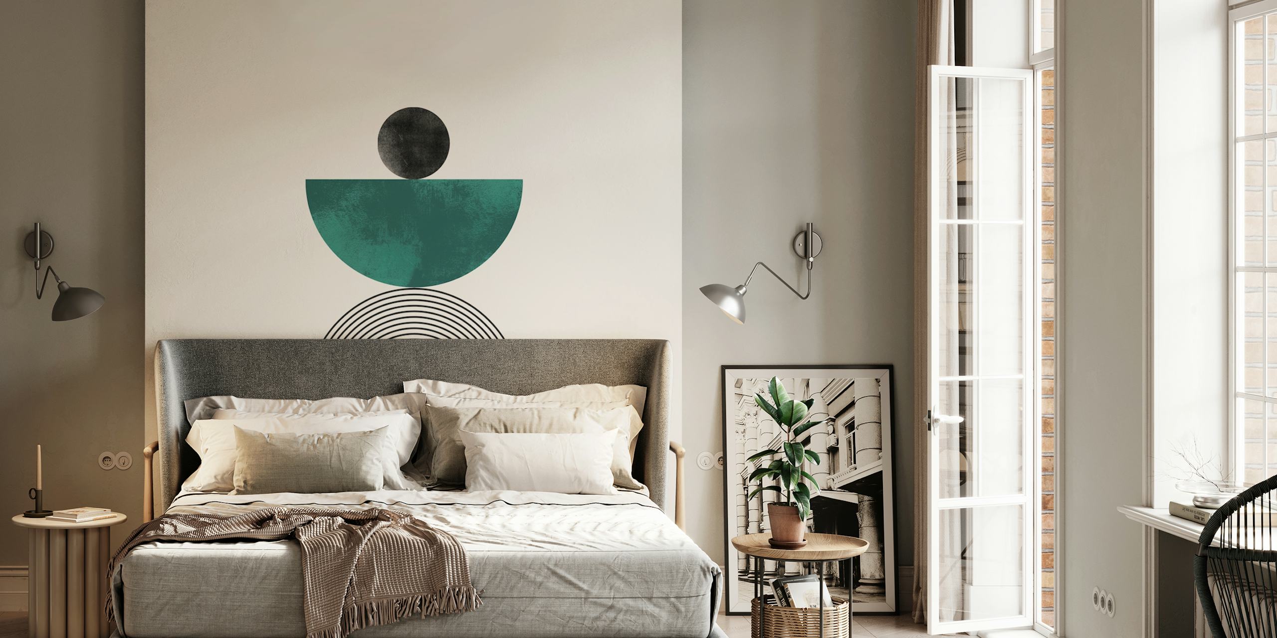 Σχεδίαση ταπετσαρίας Bauhaus Reflection σε ένα δωμάτιο