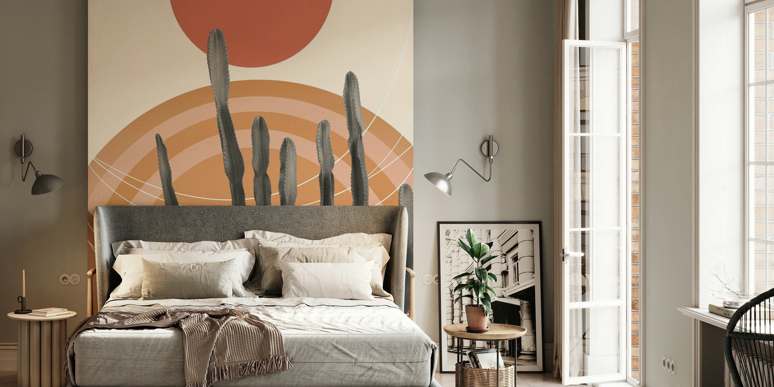 Cactus in the Desert 1 behang