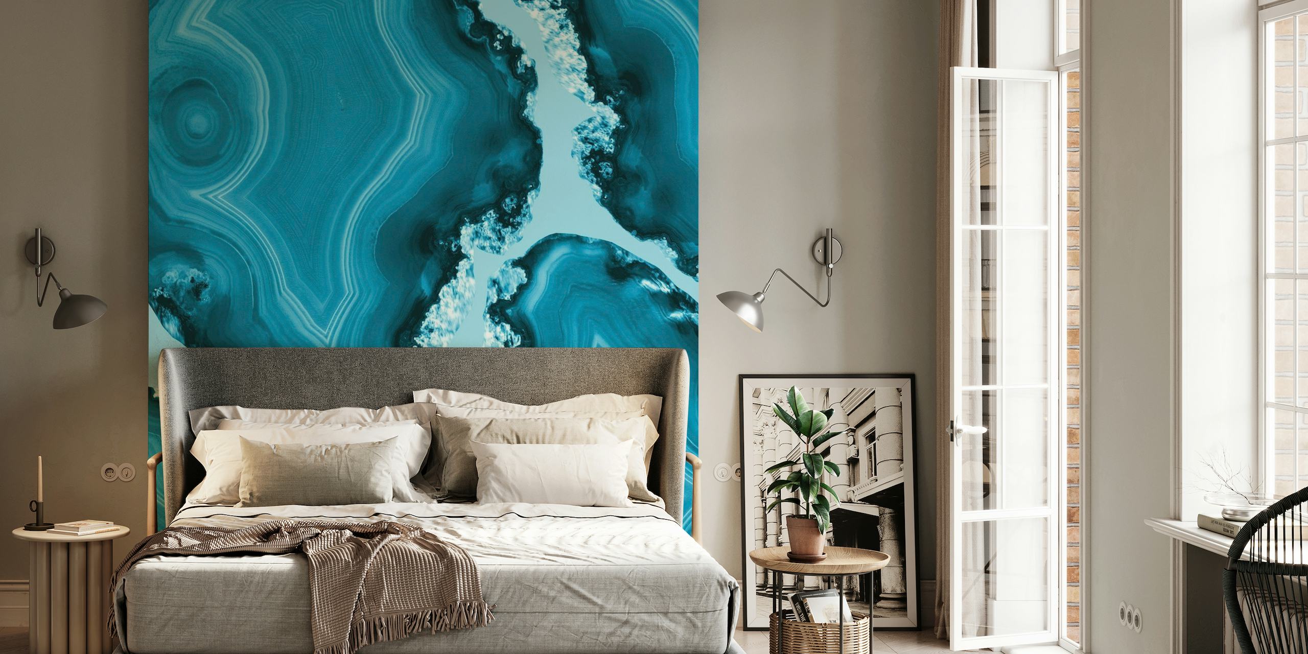 Blue Agate Pattern 1 wallpaper