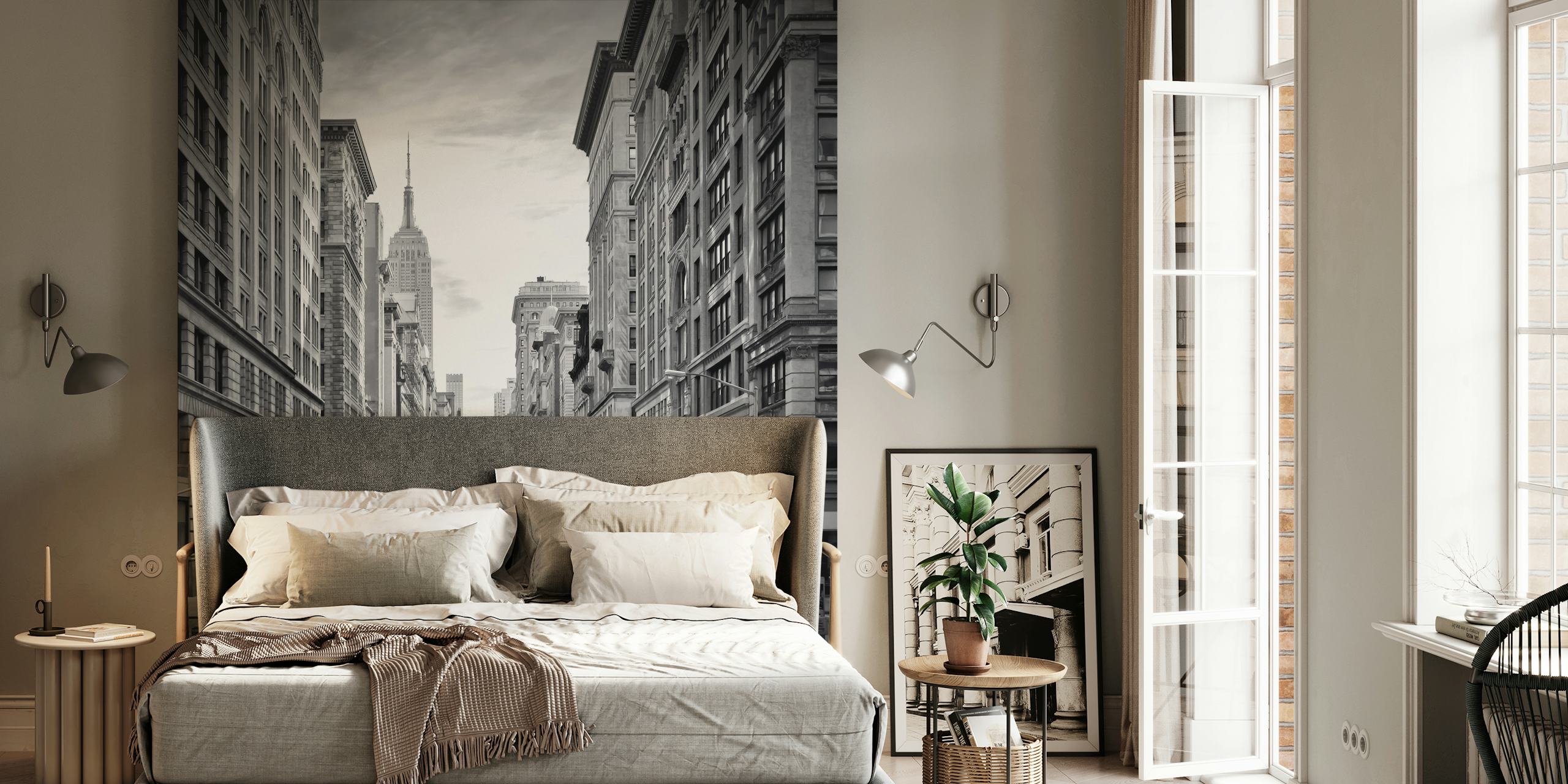 Murale Dettagliatamente Illustrato Di New York City Fifth Avenue