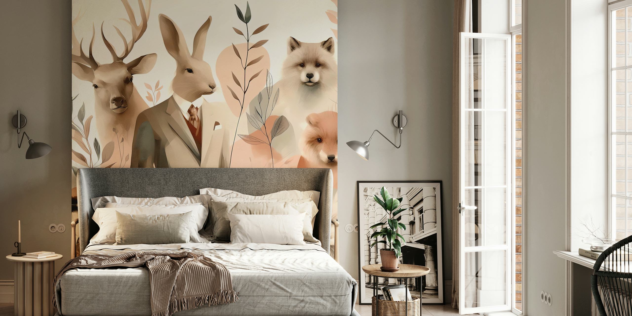 My Guardian Animals papel de parede em um quarto