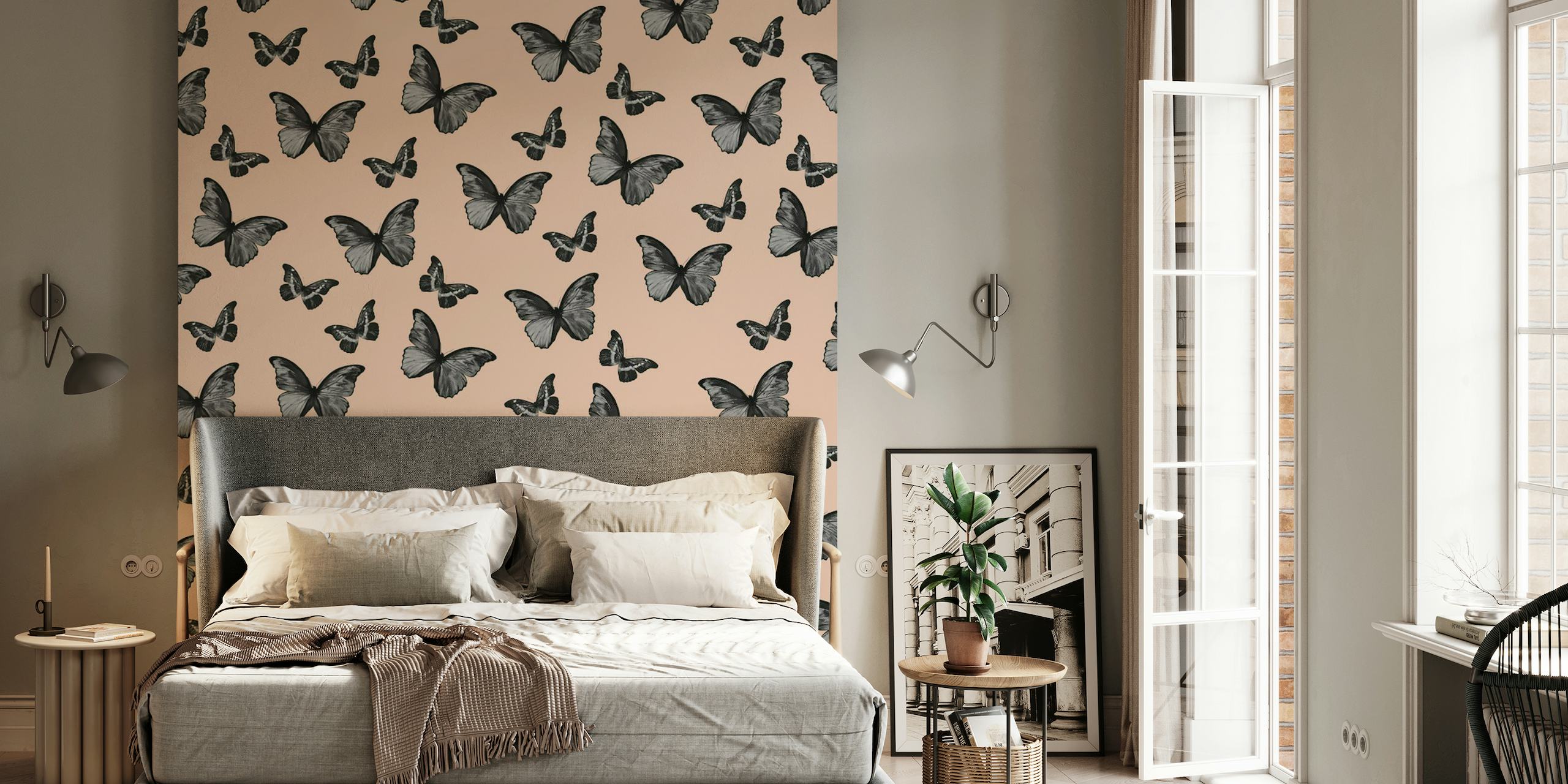 Terracotta Butterfly 1 wallpaper