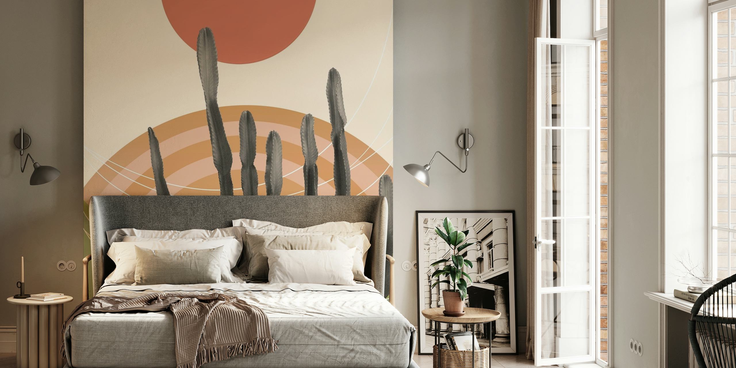 Cactus in the Desert 3 papiers peint