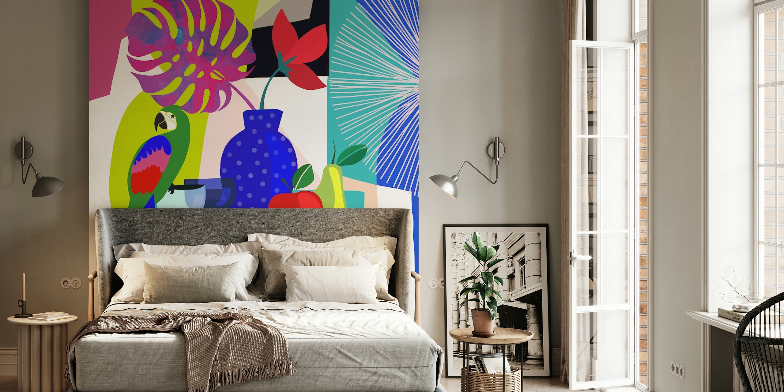 Le Chat Noir wallpaper in a room setting