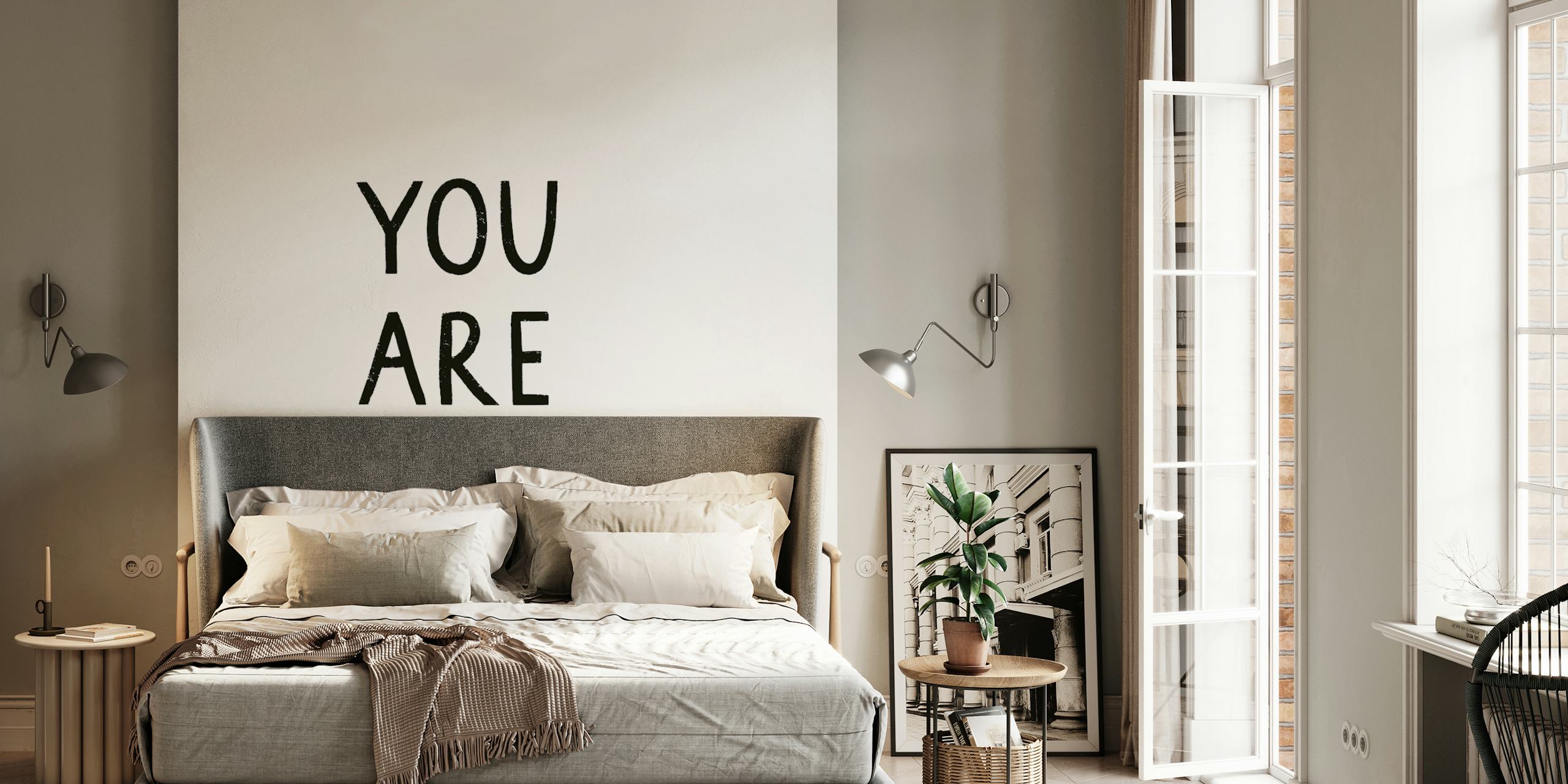 You Are Loved wallpaper in a room
