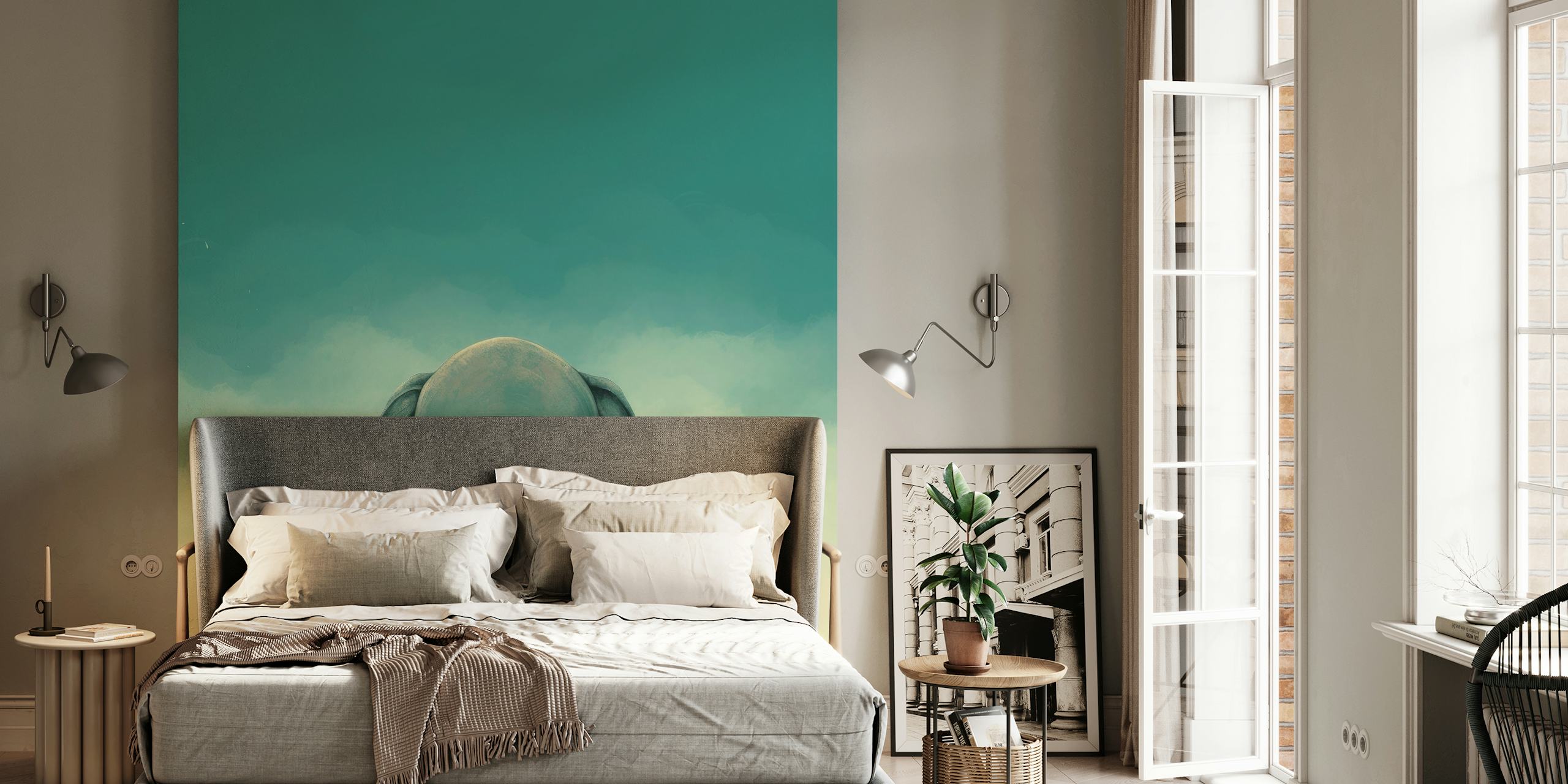 Minimal Elephant Silence wallpaper in a room