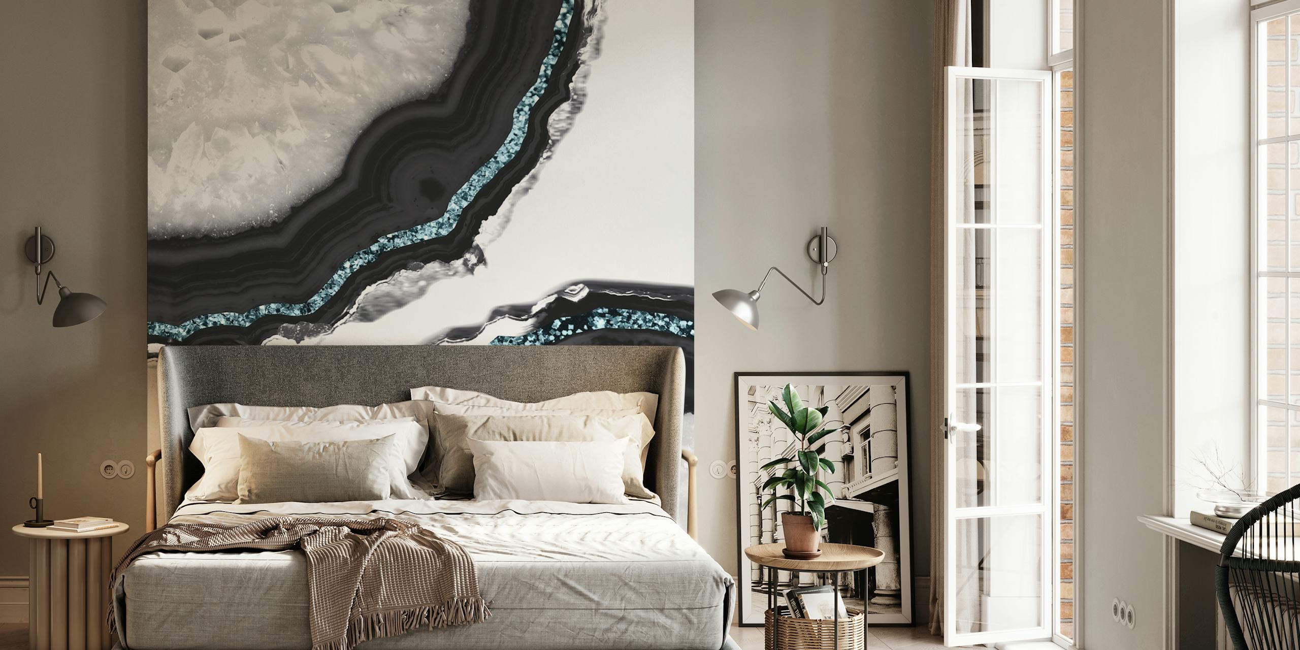 Papel de parede Agate Glitter Glam 17 em um quarto