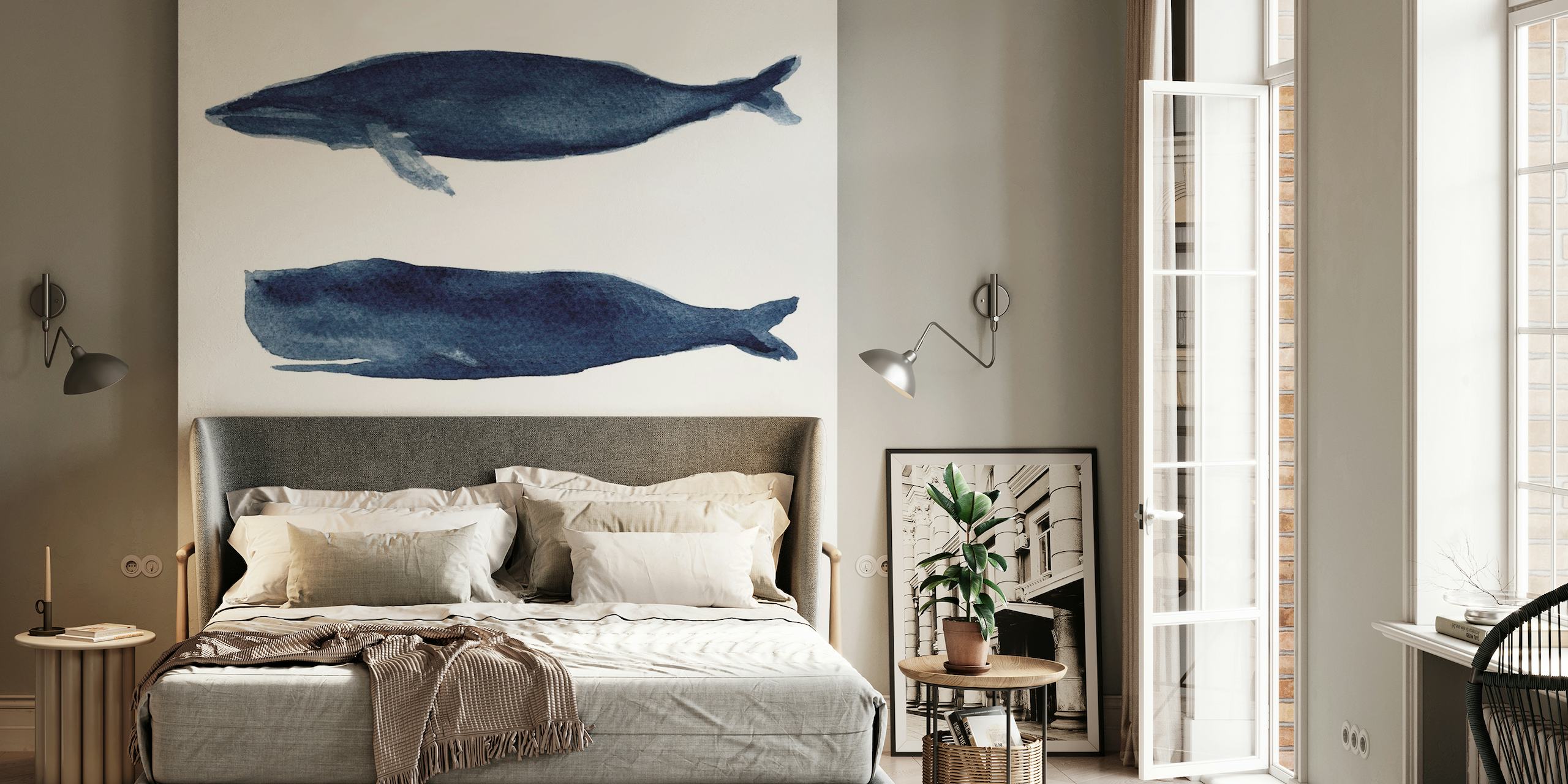 Blue Whales papel pintado
