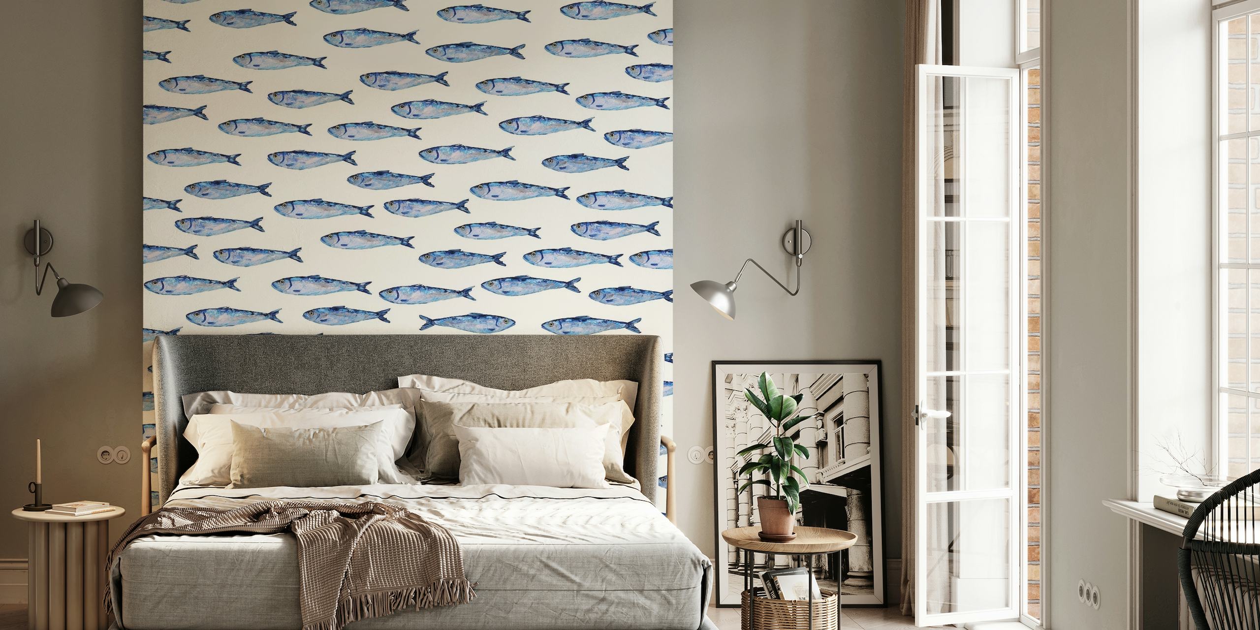 Shimmering Sardines Shoal wallpaper