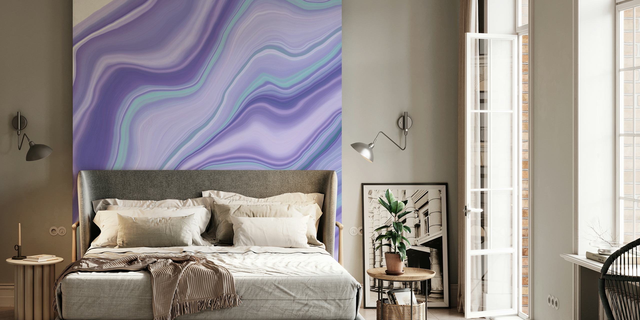 Liquid Mermaid Agate Dream tapet i et rom