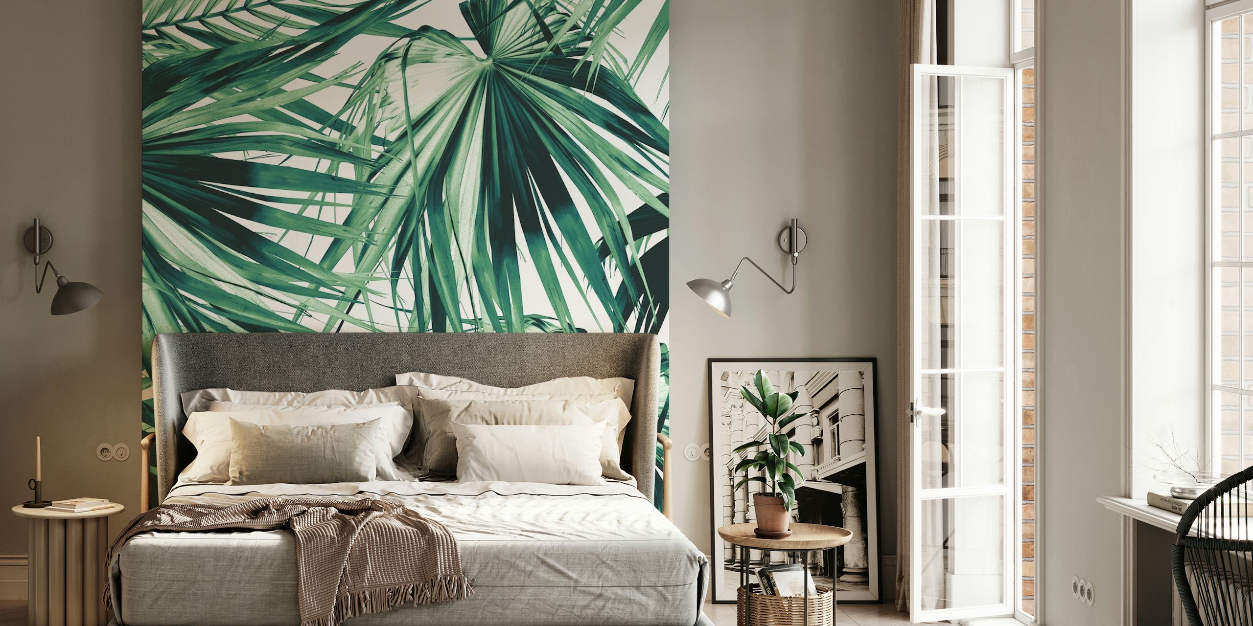 Fan Palm Jungle Dream 2 tapet i et rum