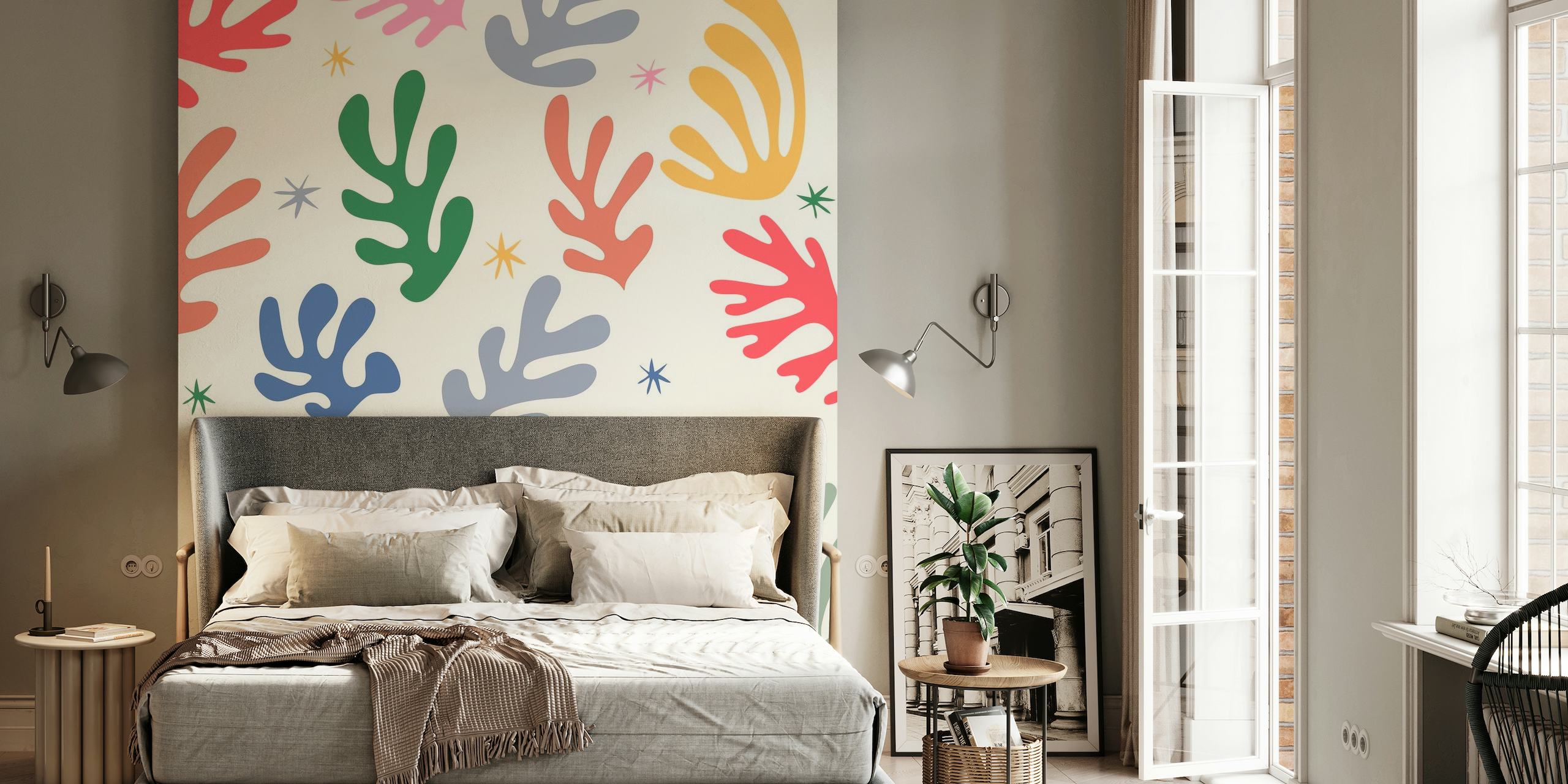 Seaweed Henry Matisse Inspired wallpaper