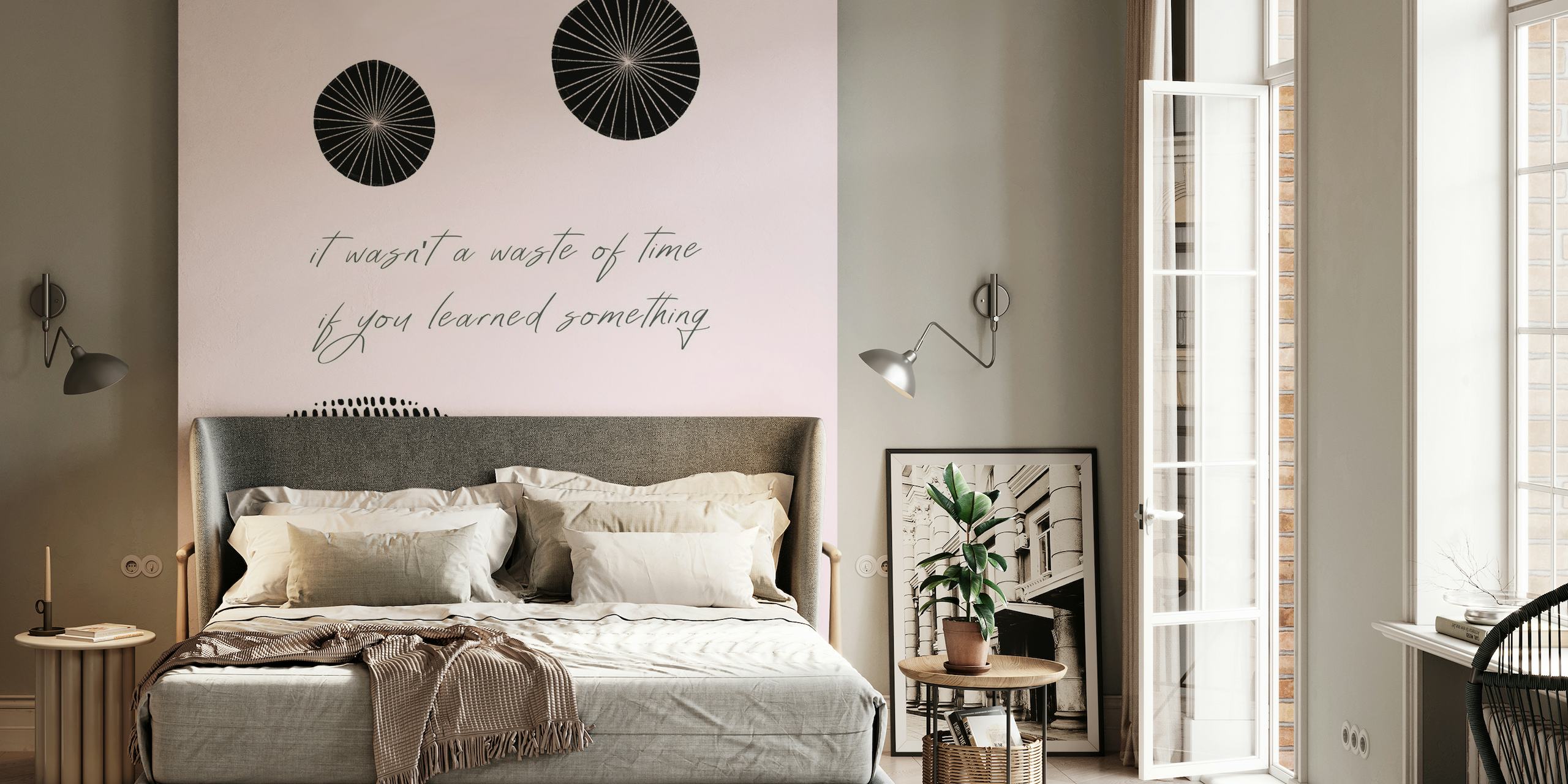 Light Pink Word Art Shapes wallpaper