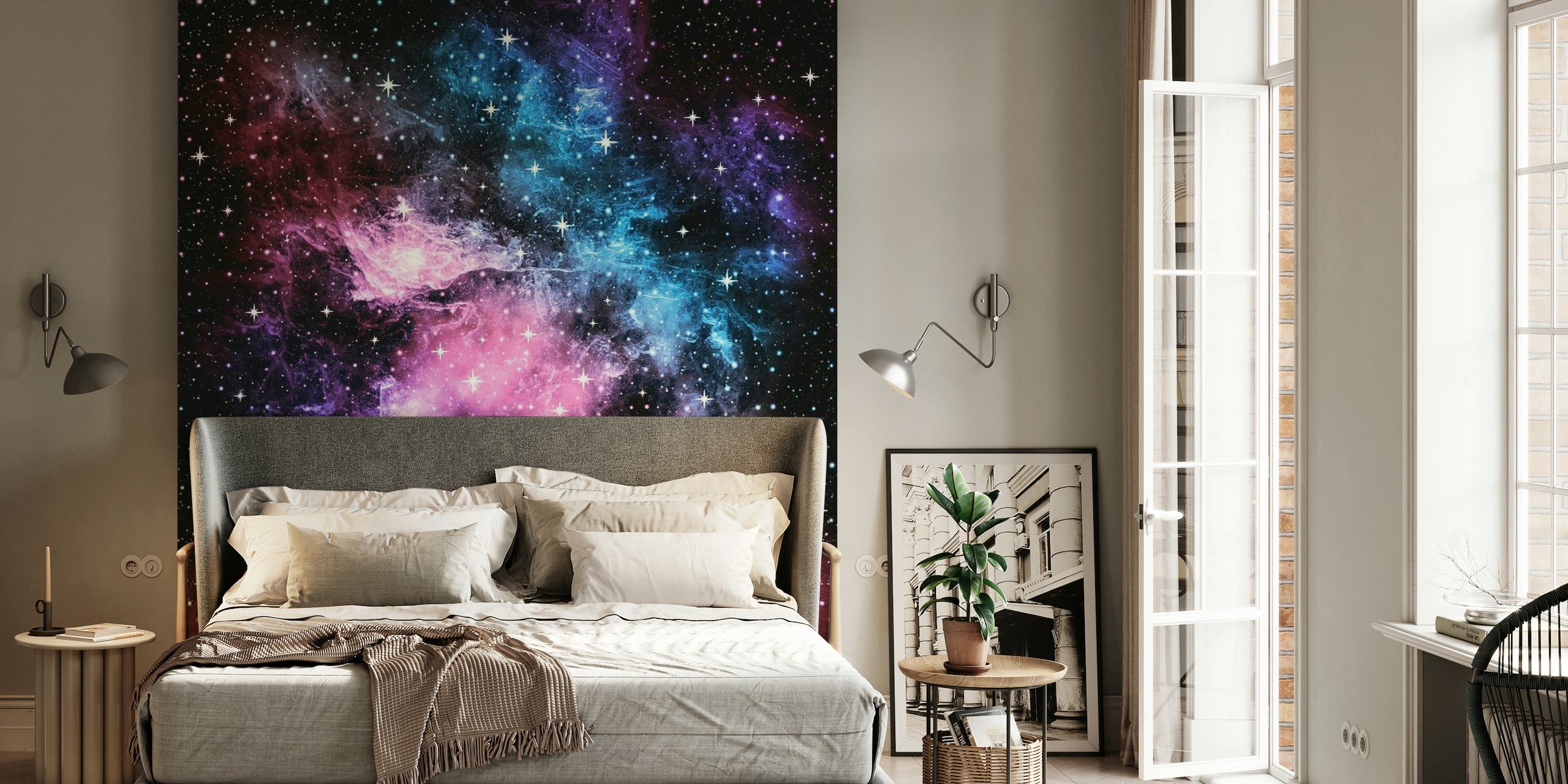 Pink Purple Galaxy Nebula 1 papiers peint