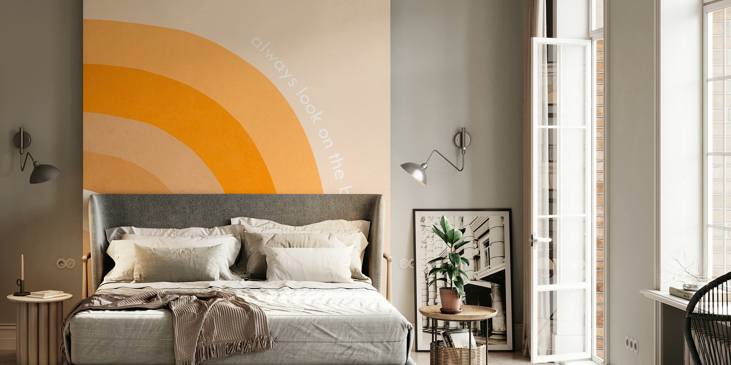 Papel de parede Bright Side em um quarto
