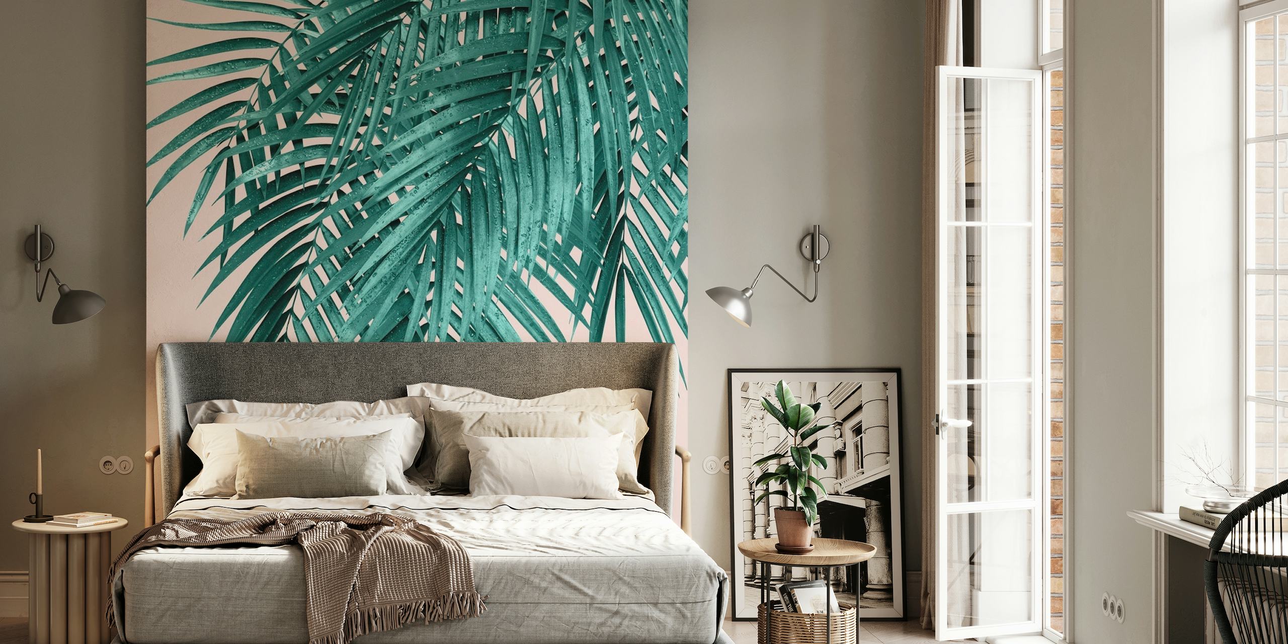 Palm Leaves Blush Vibes 1 wallpaper