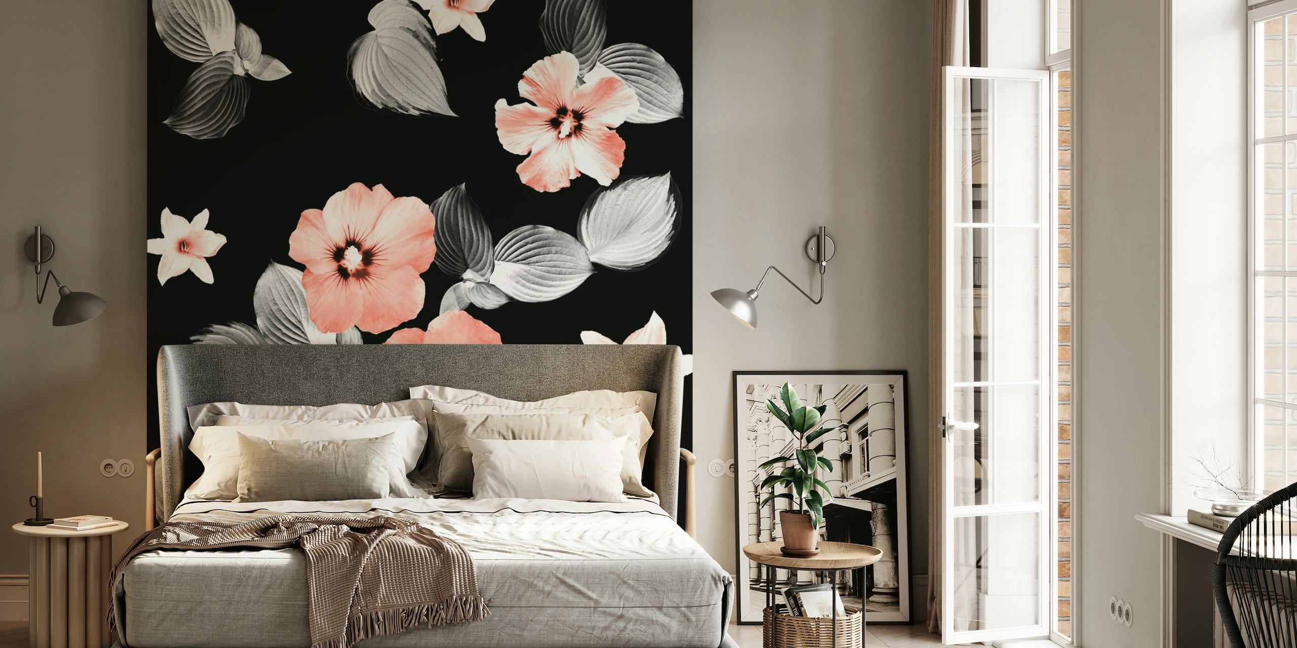 Living Coral Floral Dream 1 wallpaper