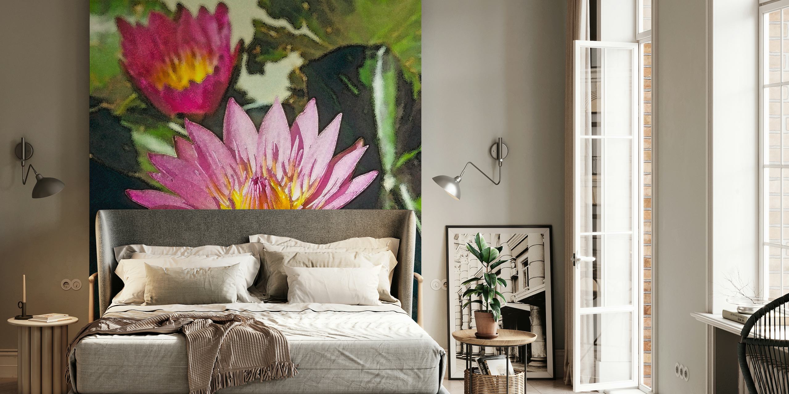 Lotusflower behang