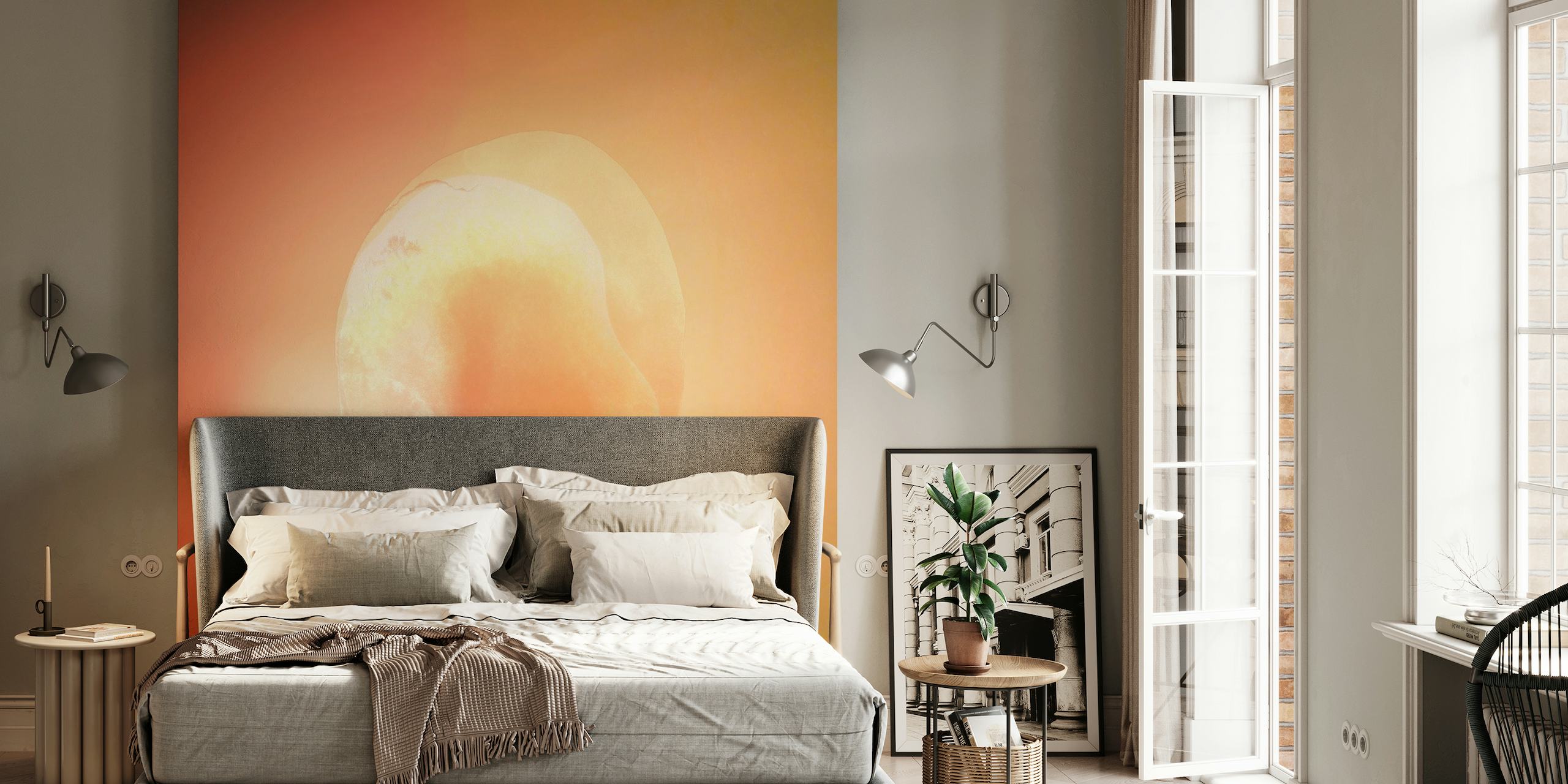 Nordic Sphere Warm Peach wallpaper