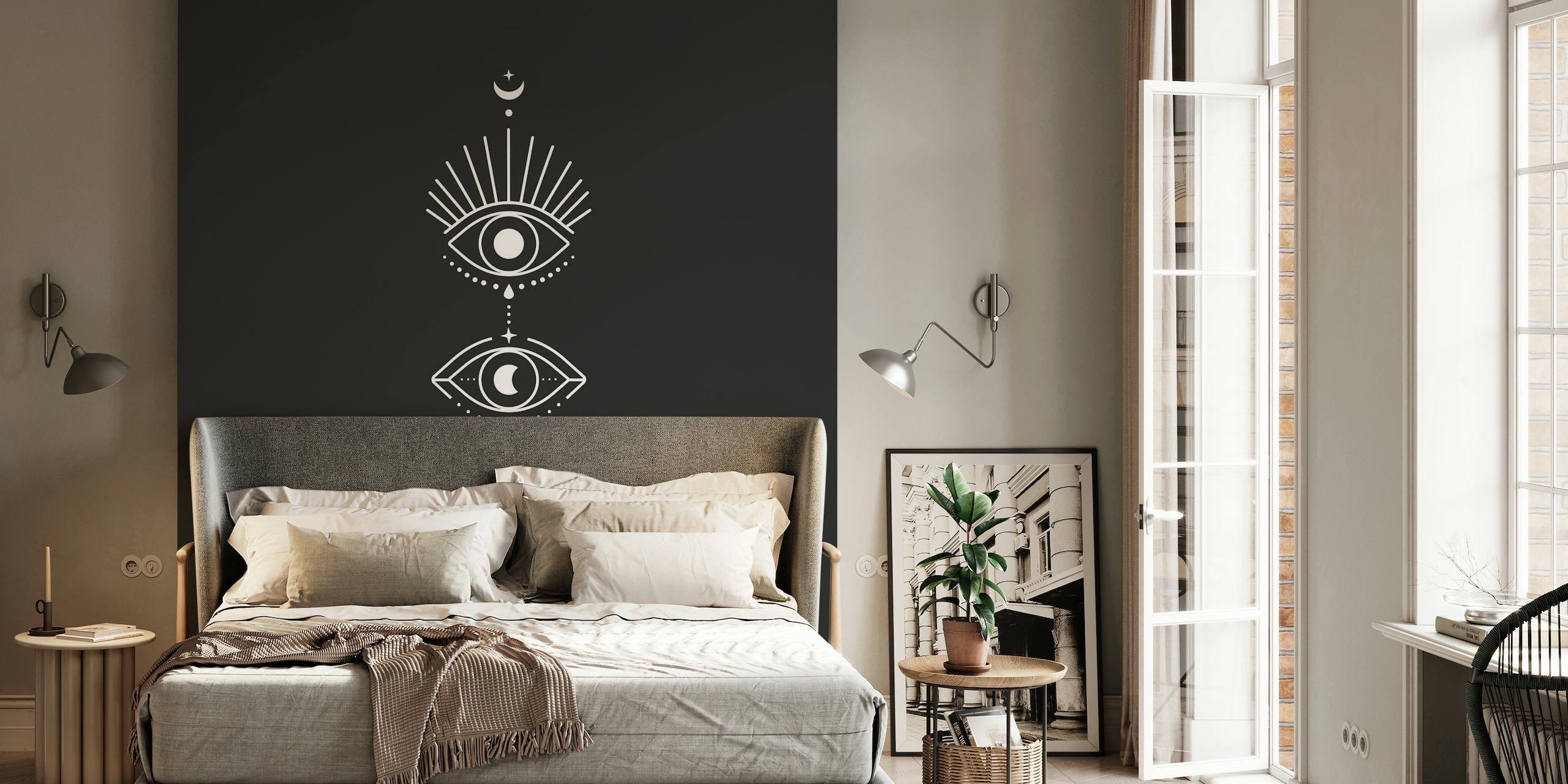 Black Eyes Moon Phases wallpaper