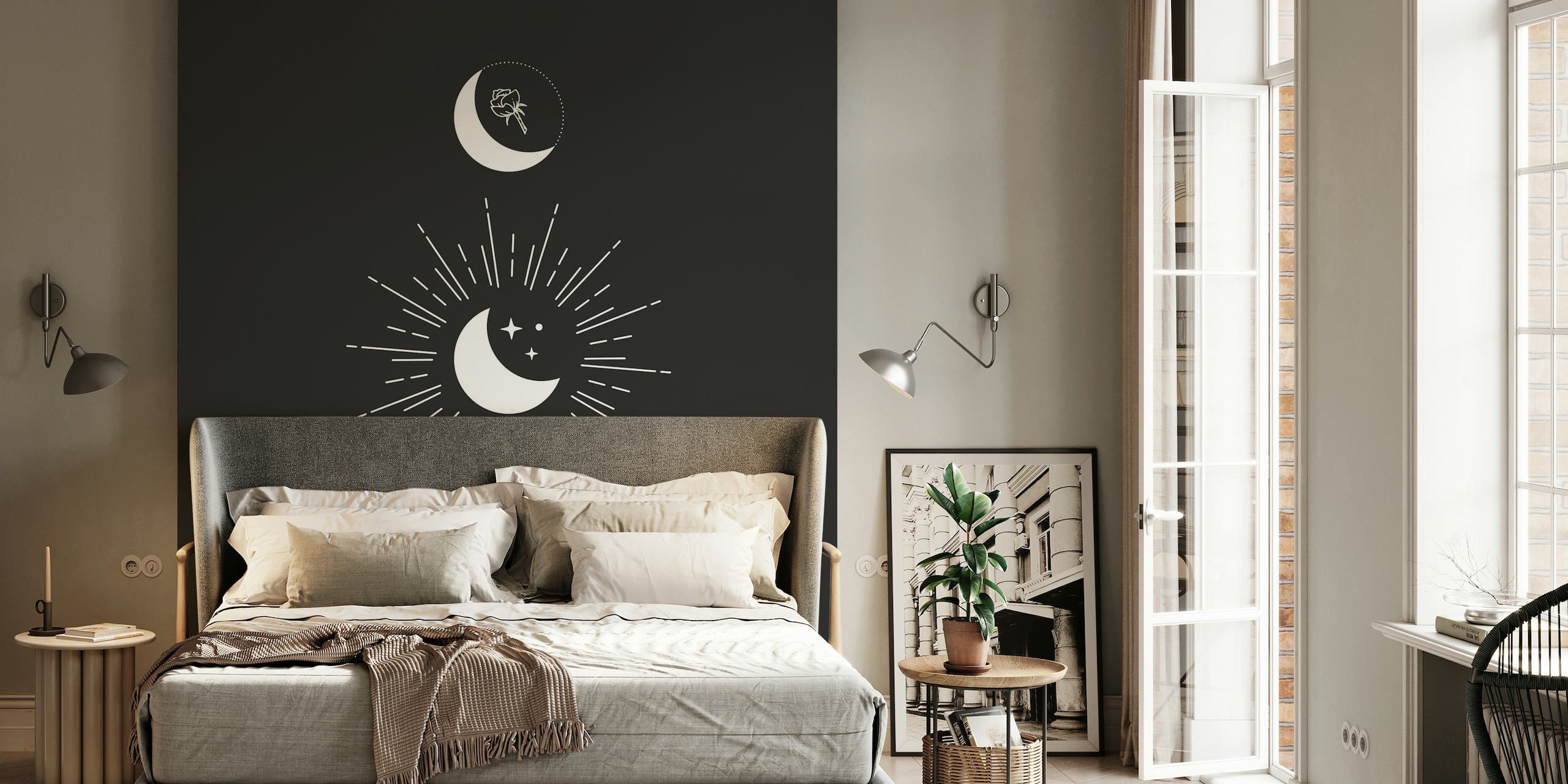 Black Moon Phases wallpaper