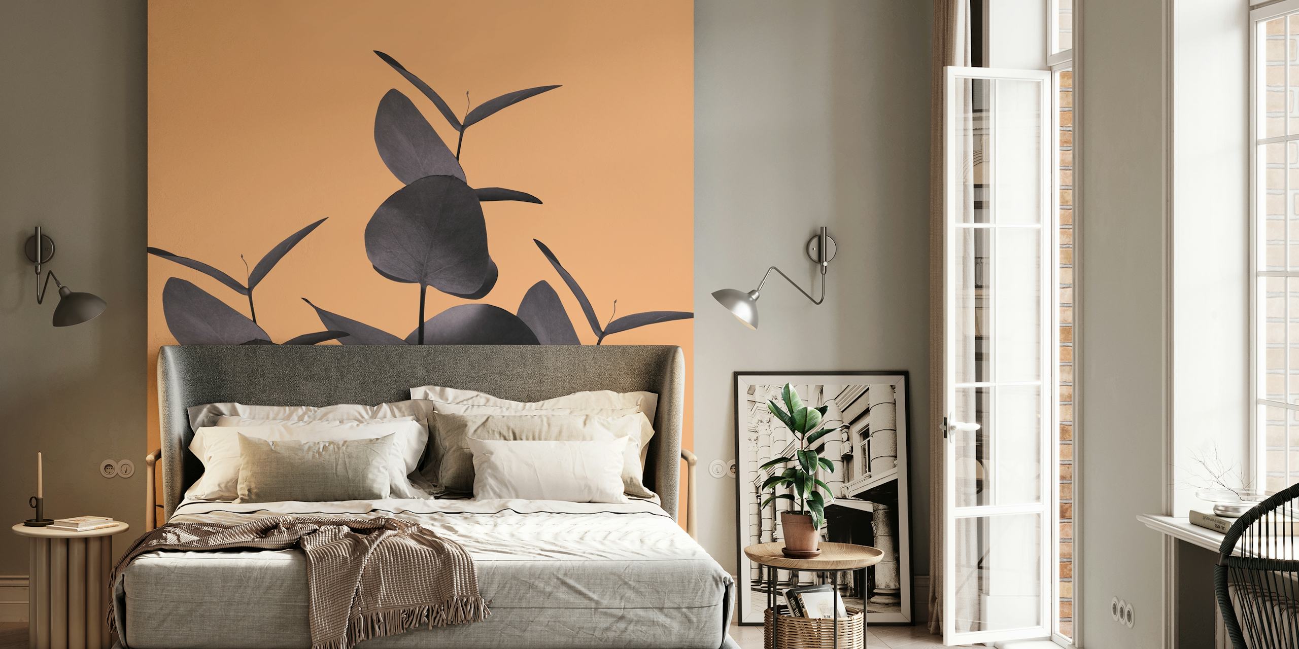 Eucalyptus Black Orange 1 tapet i ett rum
