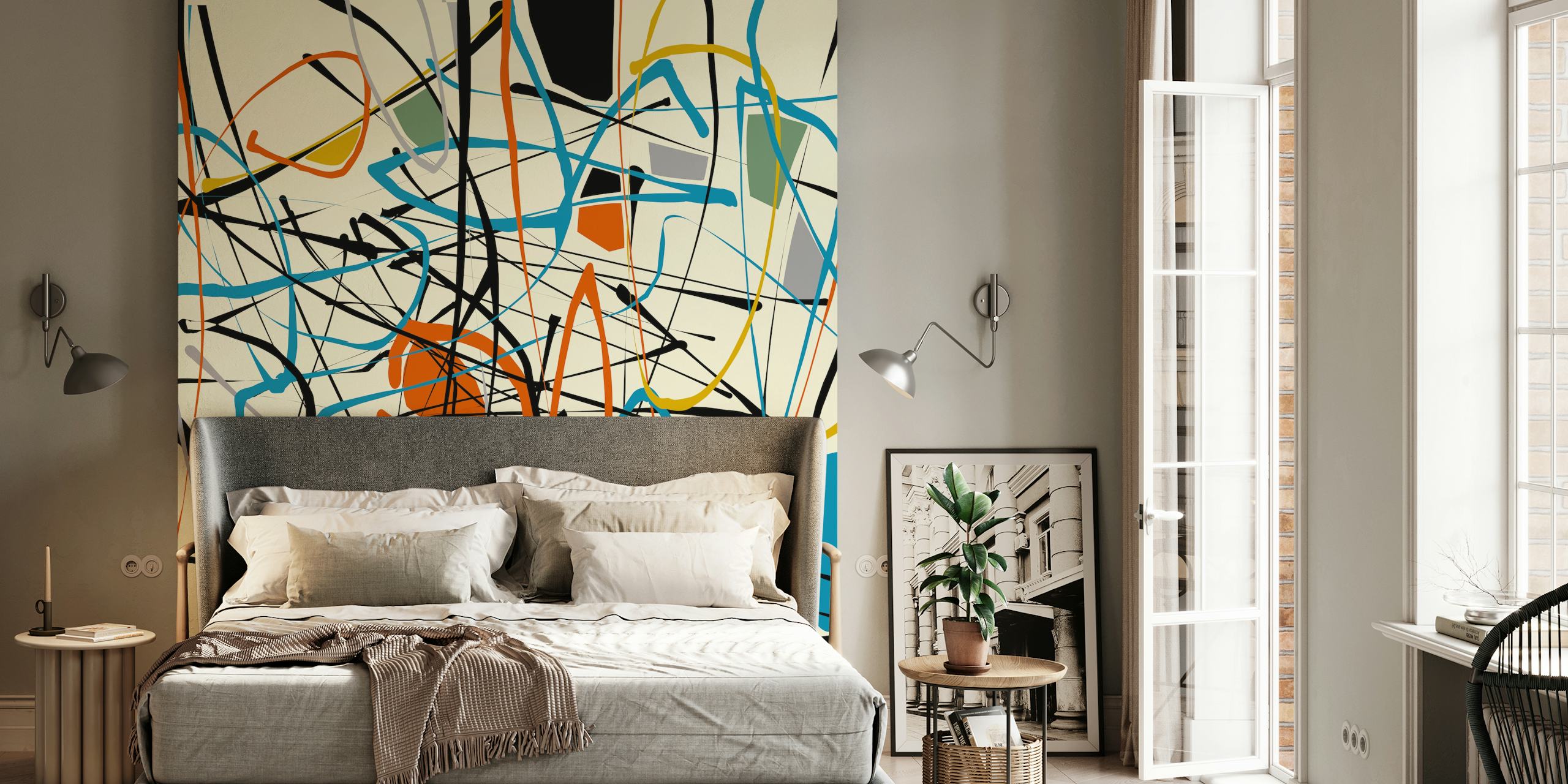 Colorful Doodles 6 tapeta u sobi