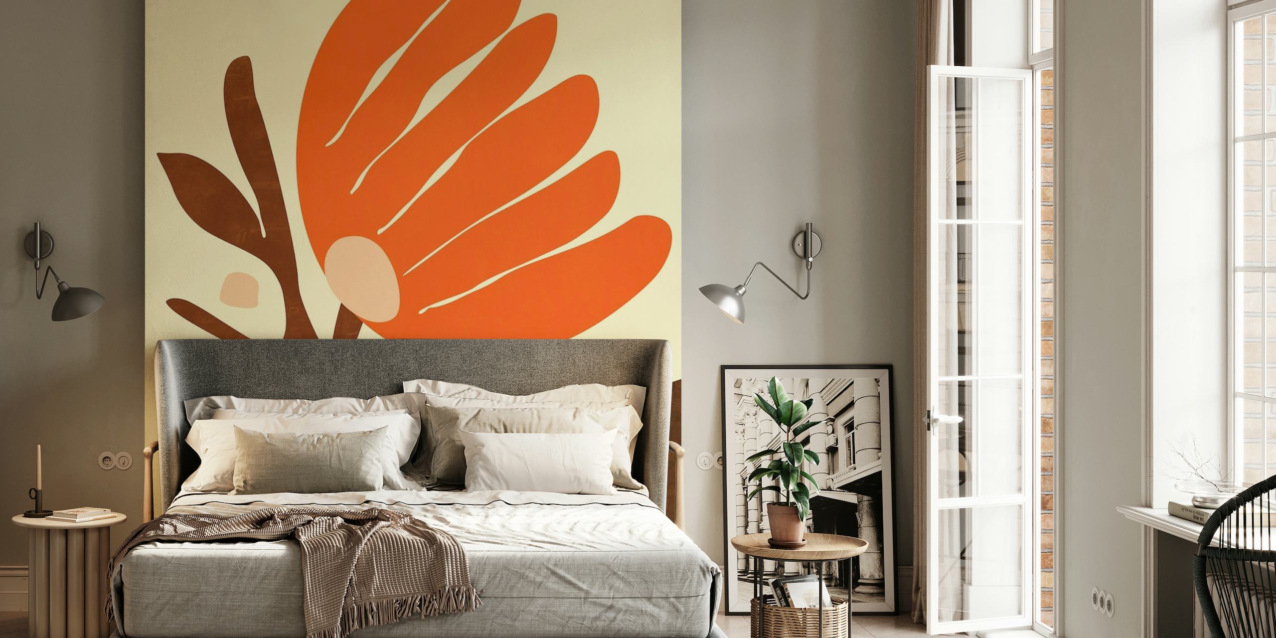 Flower of Mars - Orange wallpaper