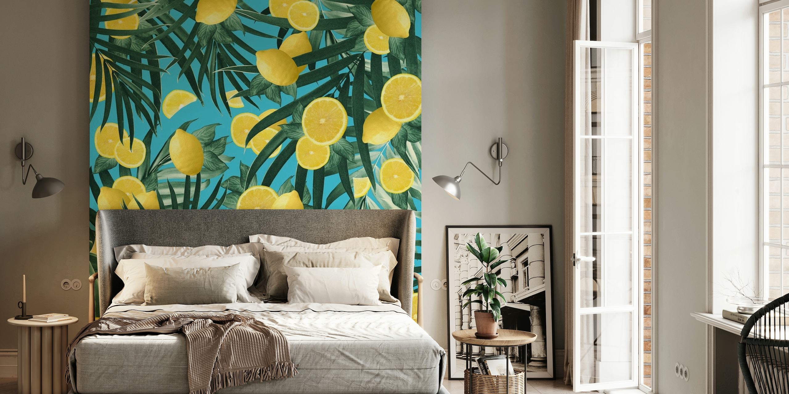 Summer Lemon Twist Jungle 4 wallpaper