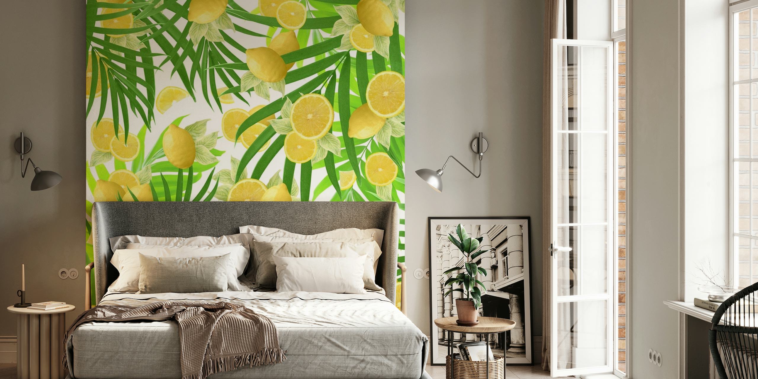 Summer Lemon Twist Jungle 2 wallpaper