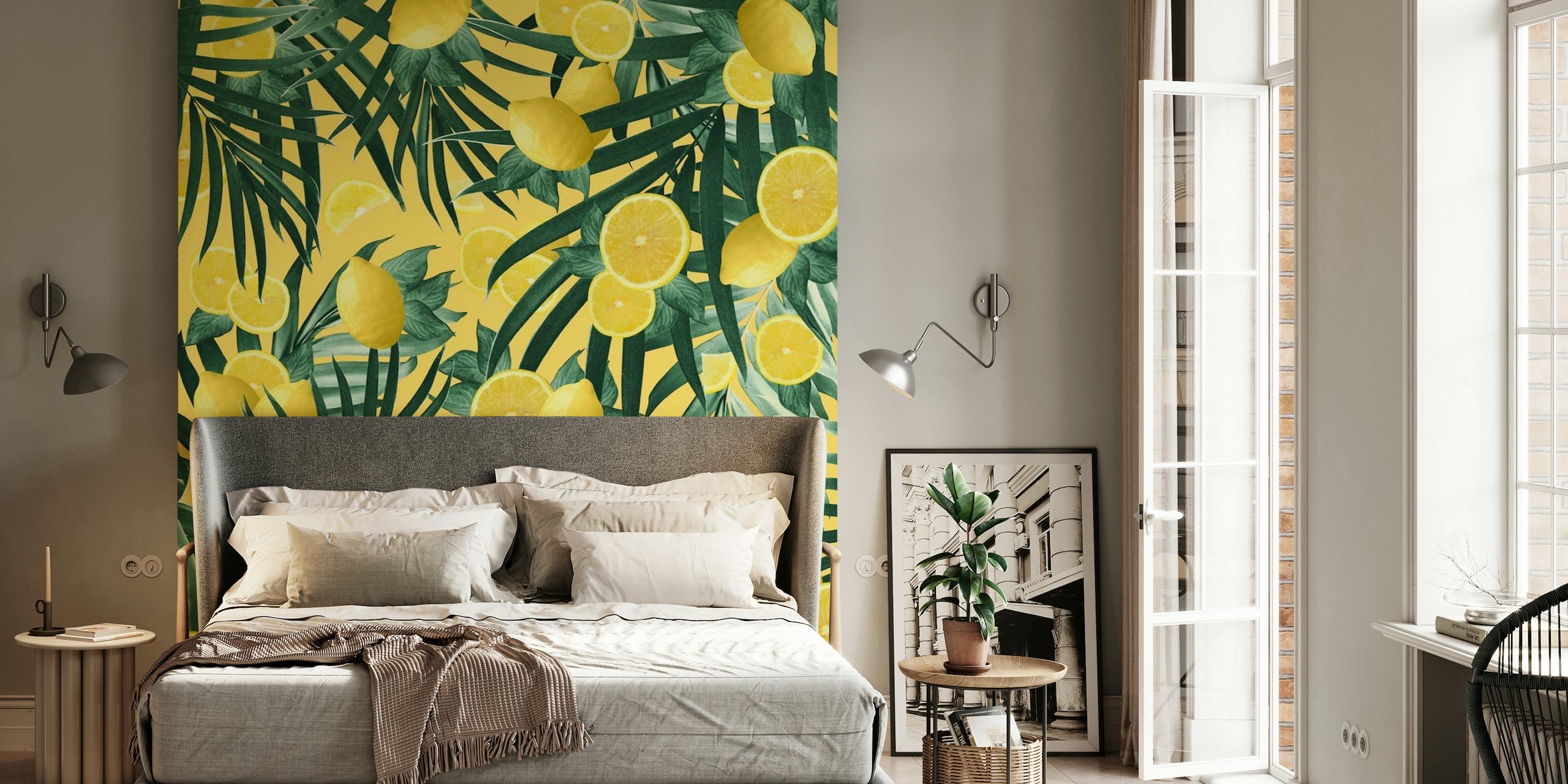 Summer Lemon Twist Jungle 3 wallpaper