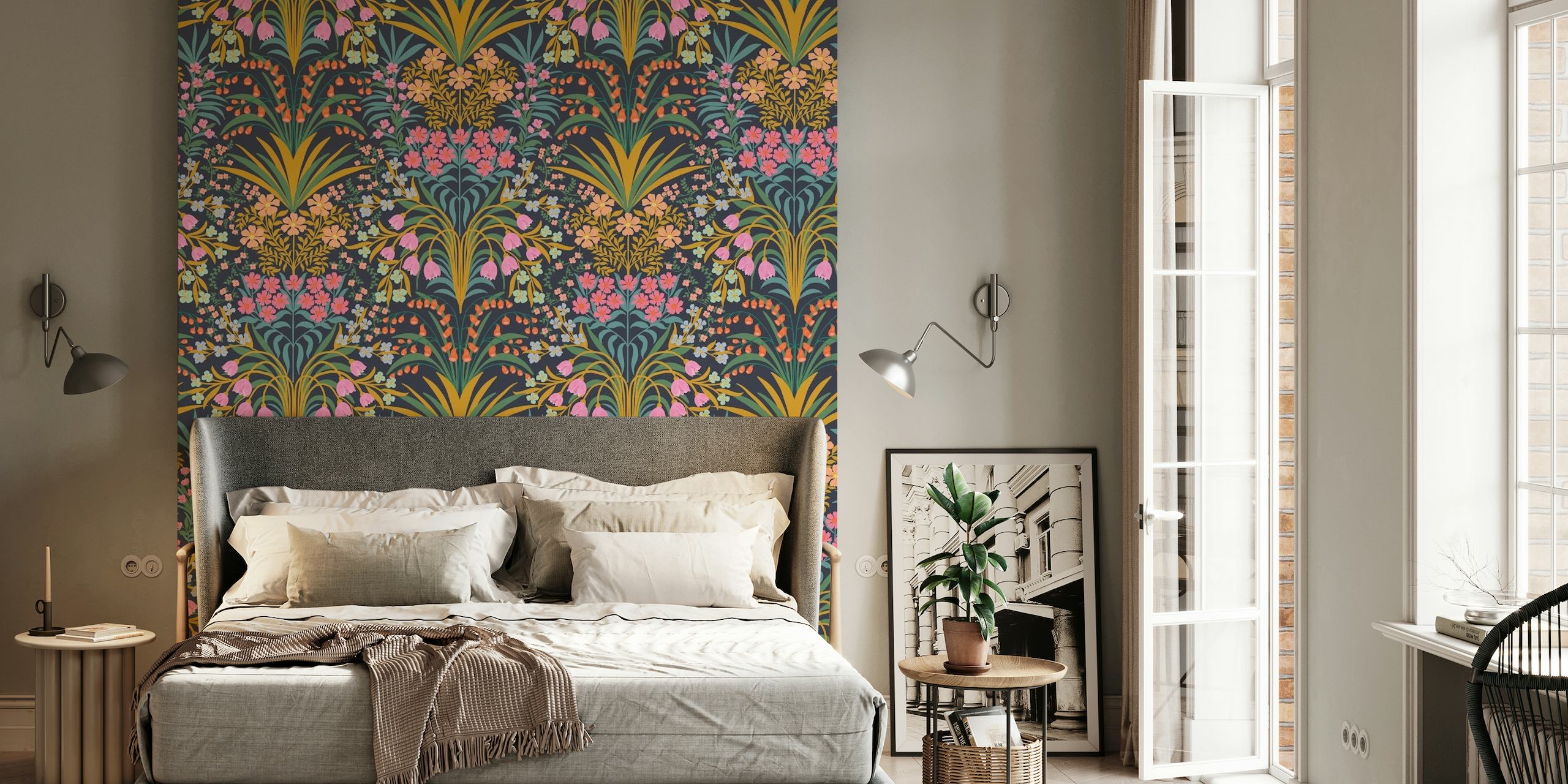 Fia Floral wallpaper